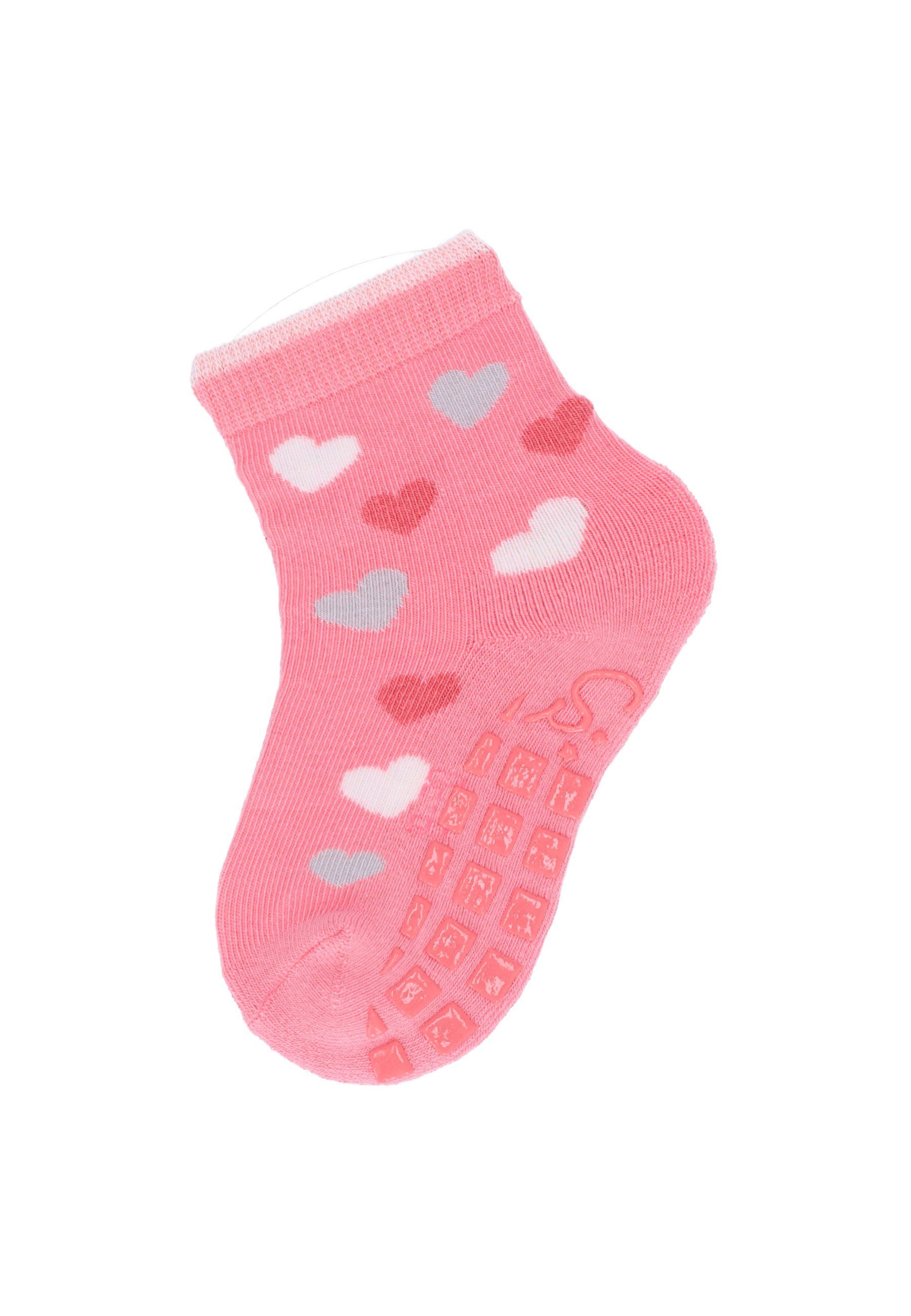 Sterntaler® ABS-Socken ABS Socken 2er-Pack Pferd + Herzen (2-Paar, 2er-Pack) ABS-Söckchen 2er-Pack mit Pferd- & Herzen-Motiv, Vollplüsch-Innensohle