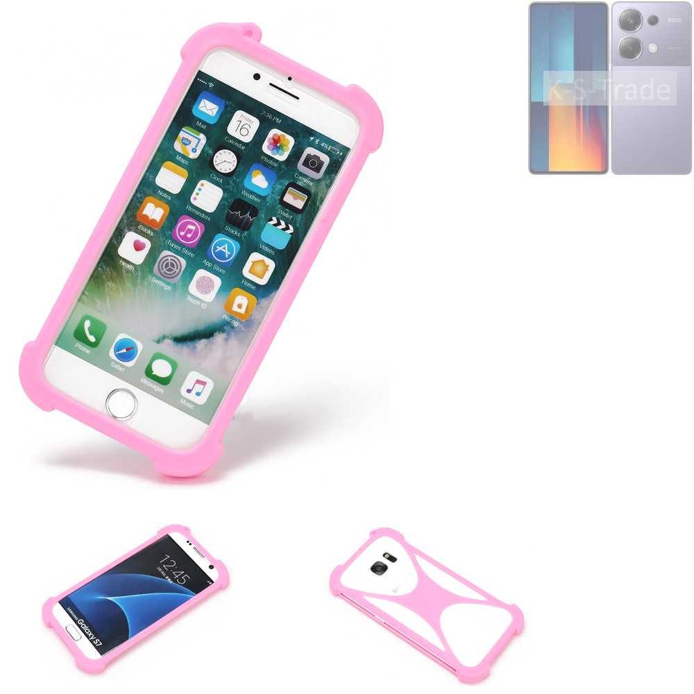 K-S-Trade Handyhülle für Xiaomi POCO M6 Pro, Handy Hülle Schutz Hülle Bumper Silikon Schutz Hülle Cover Case