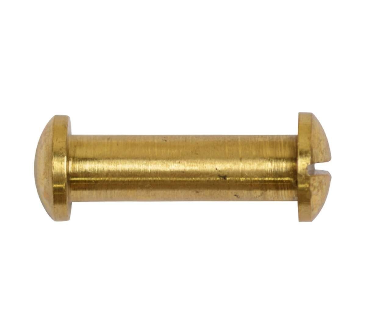 Kai Wiechmann Schraube Ersatzteile Teakmöbel Hülsenschraube 41 mm als Qualitätsschraube, (1 St), massive 2-teilige Messingschraube für Gartenmöbel