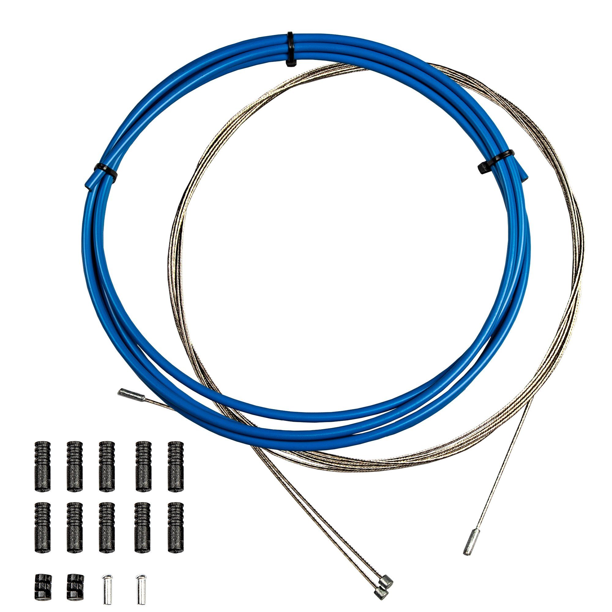 Pentagon Sports Schaltzug Schaltzug-Hüllen Set (Komplettset, inkl. Montagematerial), Bowdenzughülle Schaltzughülle für Nabenschaltung und Kettenschaltung
