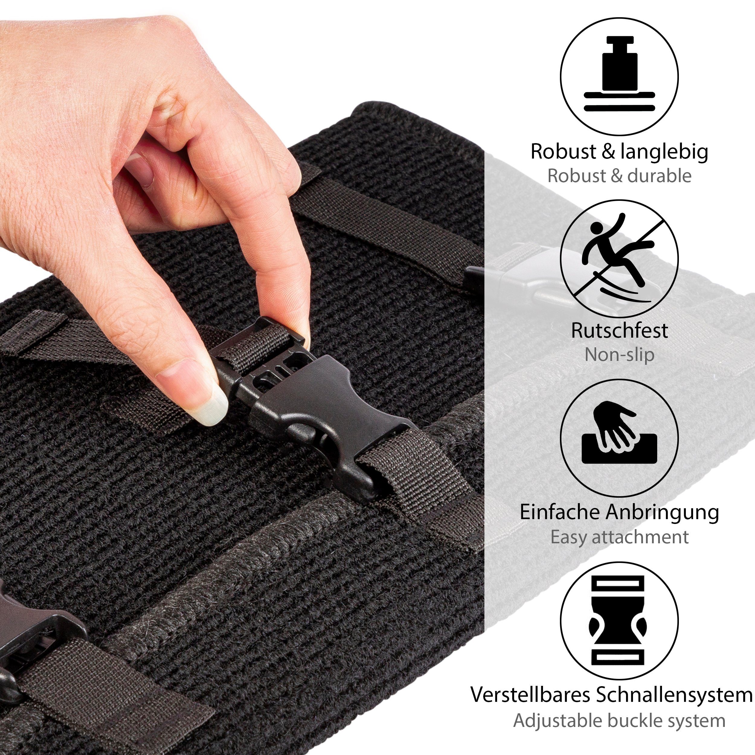 ONVAYA Fußmatte Wohnmobil Fußmatte für Trittstufe, Klickverschluss, Rutschfest