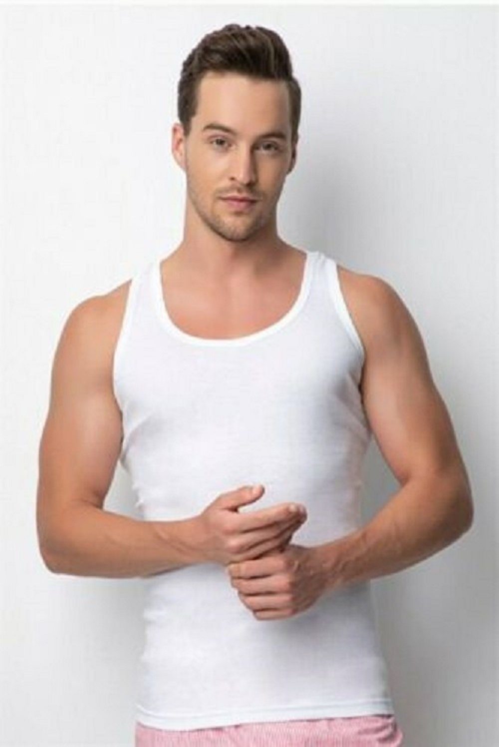 Unterhemd Herren Unterhemd Tank Qualität 100% Baumwolle