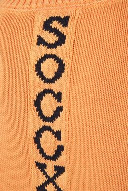 SOCCX V-Ausschnitt-Pullover aus Baumwolle
