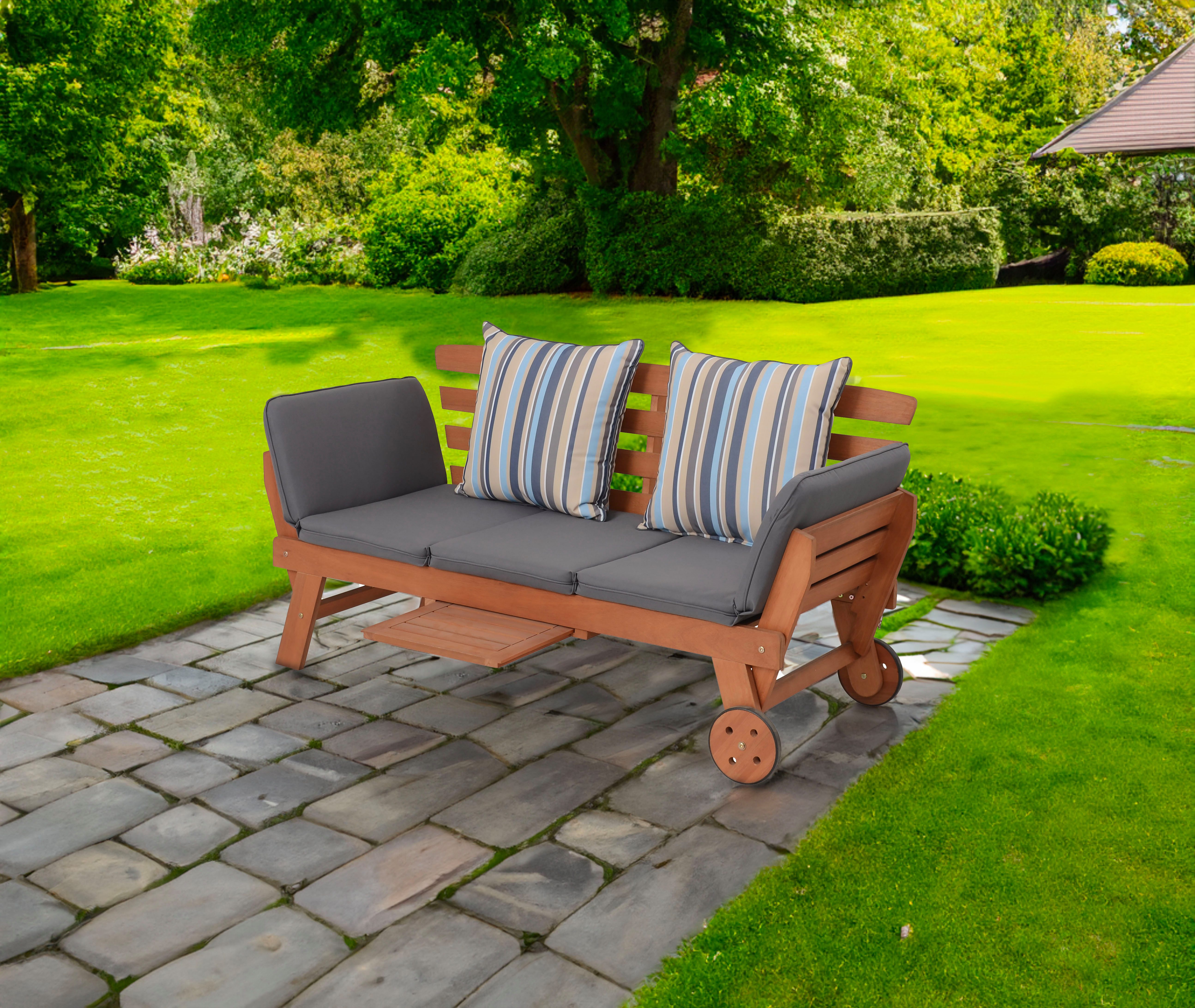 Garden Pleasure Gartenbank RINCON (Set), inkl. Auflagen