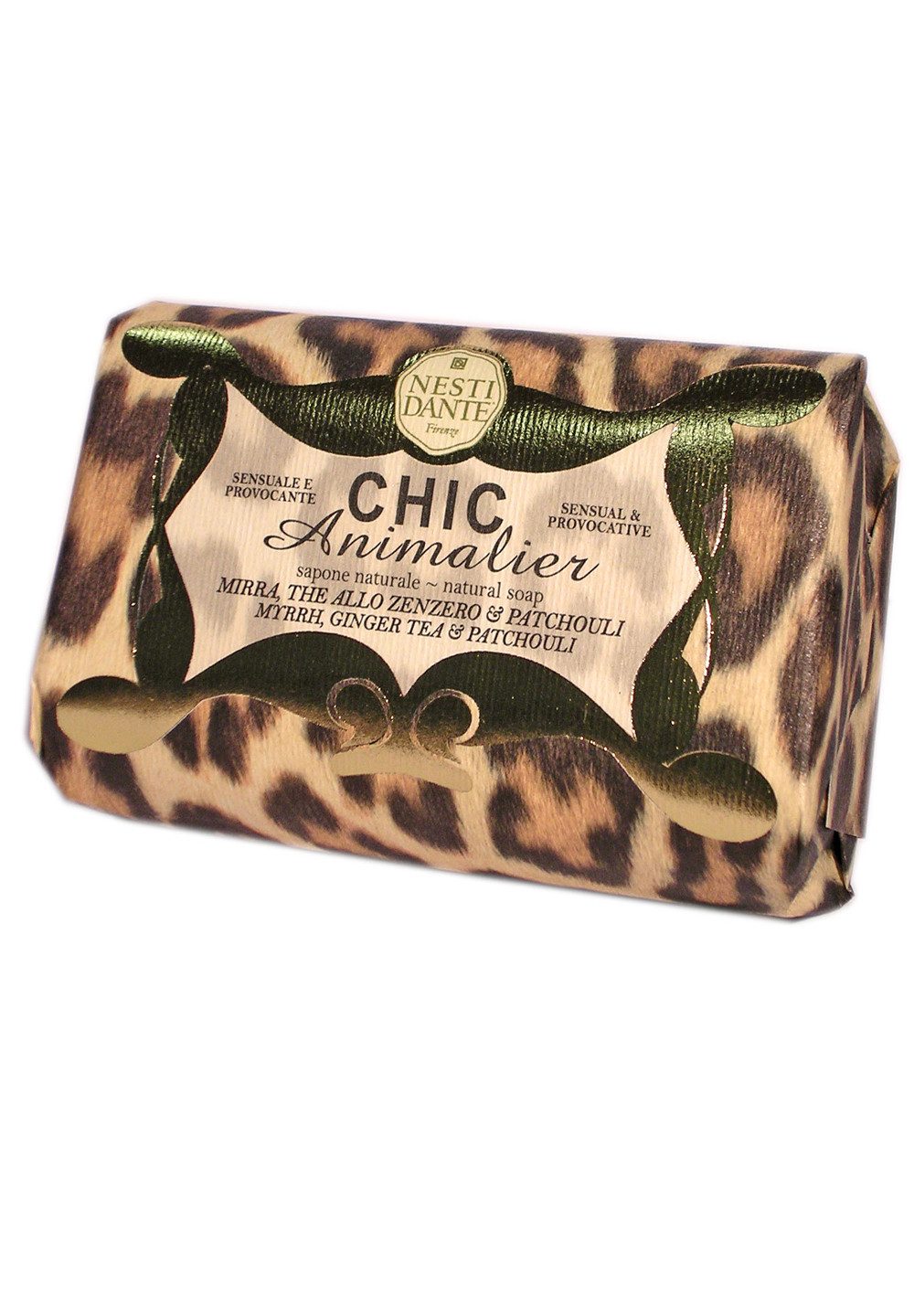 Nesti Dante Handseife Chic Animalier Bronze 250 g, 1-tlg., Hand -und Körperseife mit feinem Duft 250 g