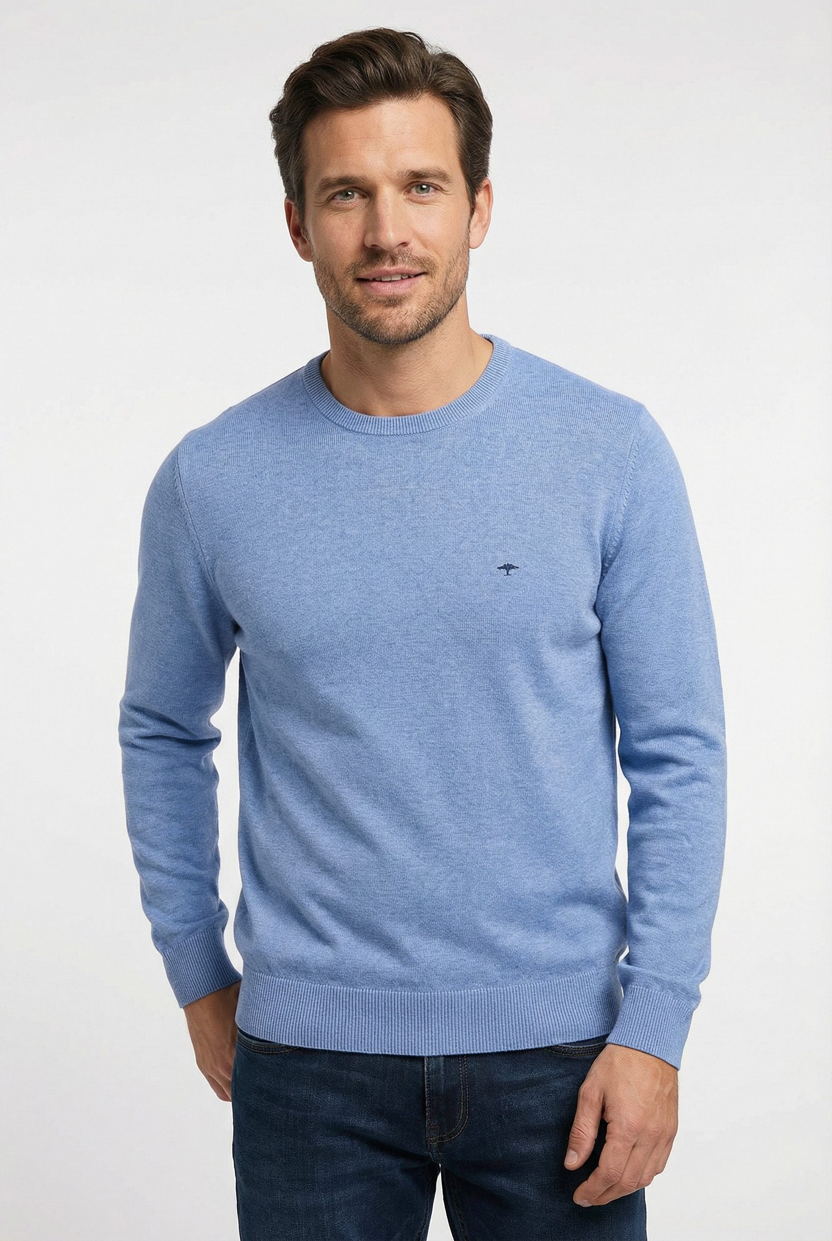 FYNCH-HATTON Strickpullover mit Logostickerei