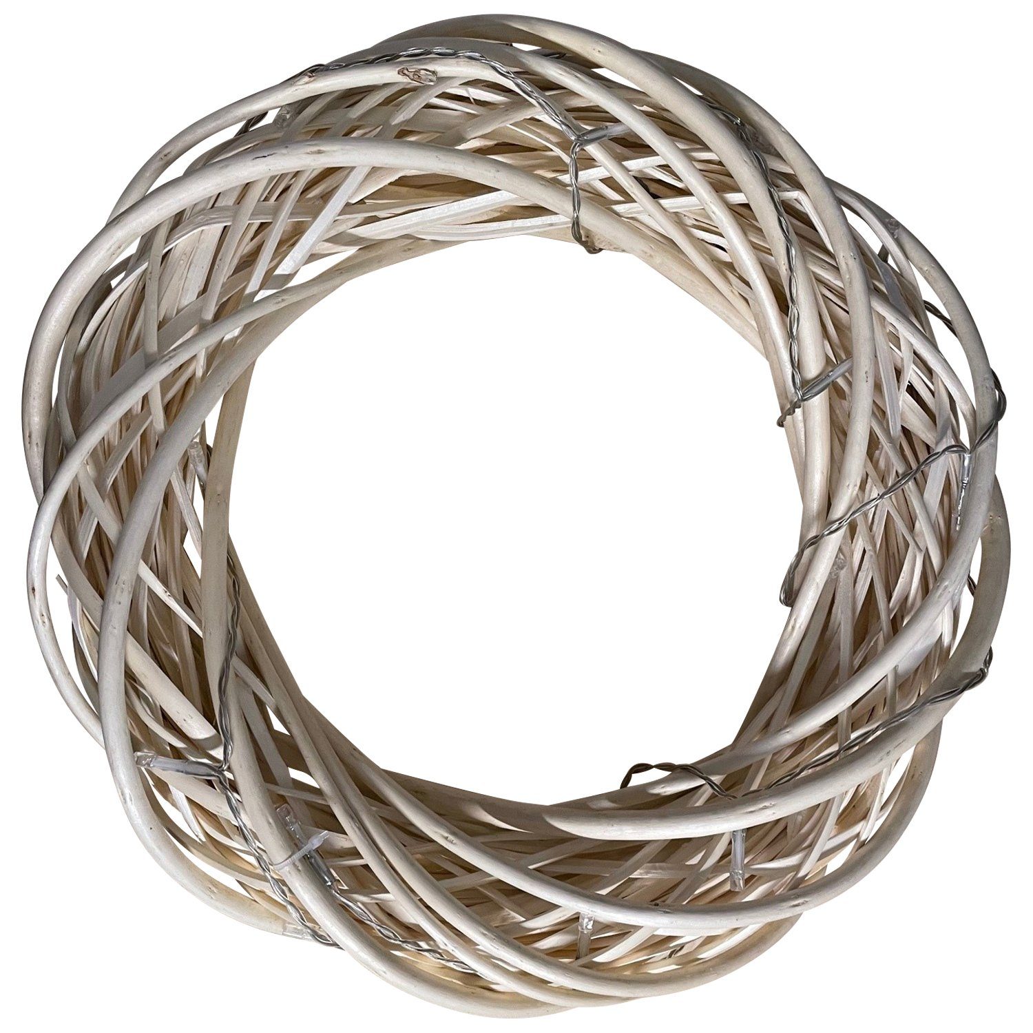 DEGAMO Dekokranz Weidenkranz 35cm weiß, 20 LED warmweiss, Batteriebetrieb günstig online kaufen