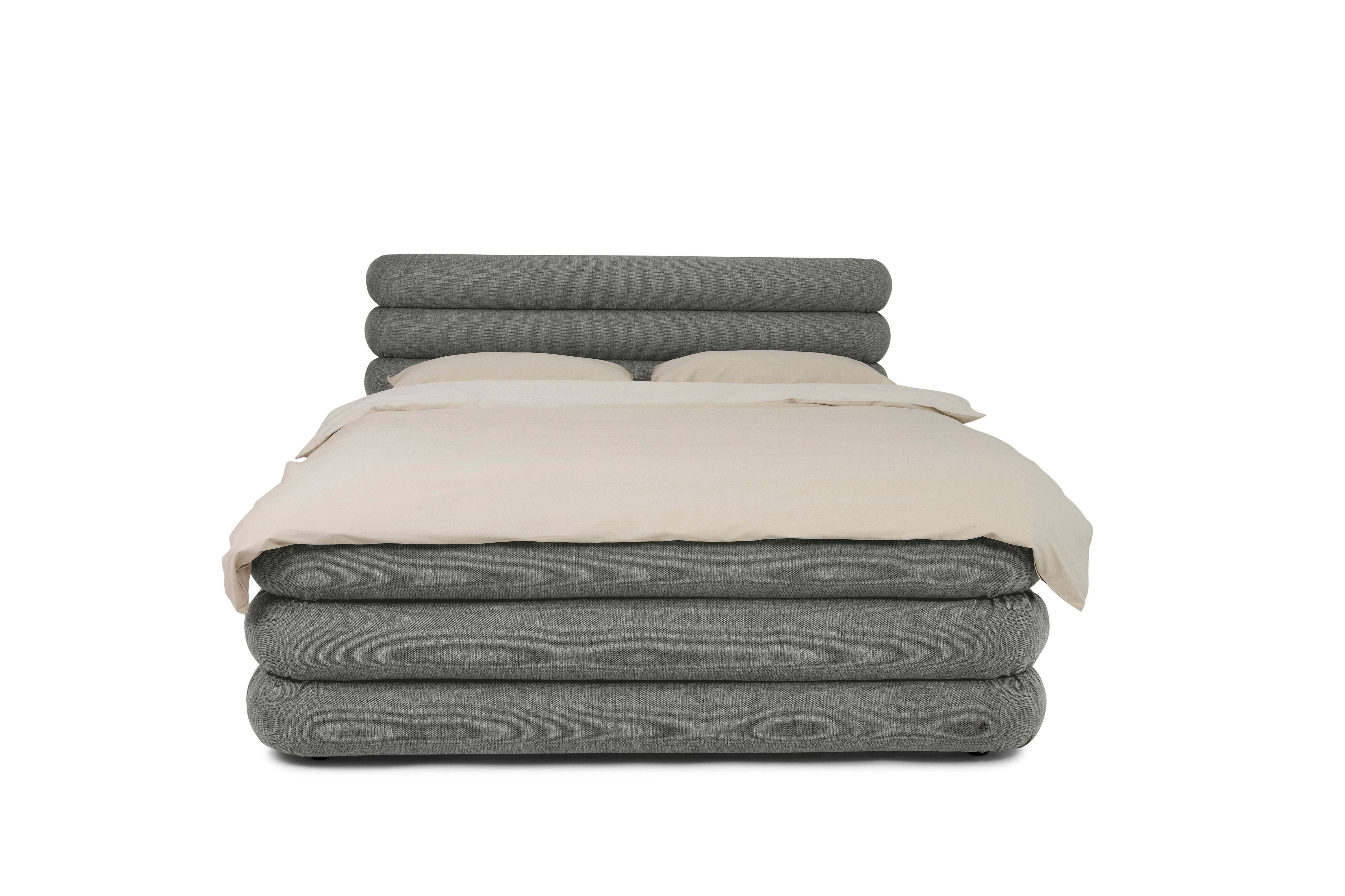 TOM TAILOR HOME Boxspringbett TUBE BOX BED – besonderes Boxspringbett mit umlaufender Röhrenoptik, optional mit seitlich zu öffnendem Stauraum