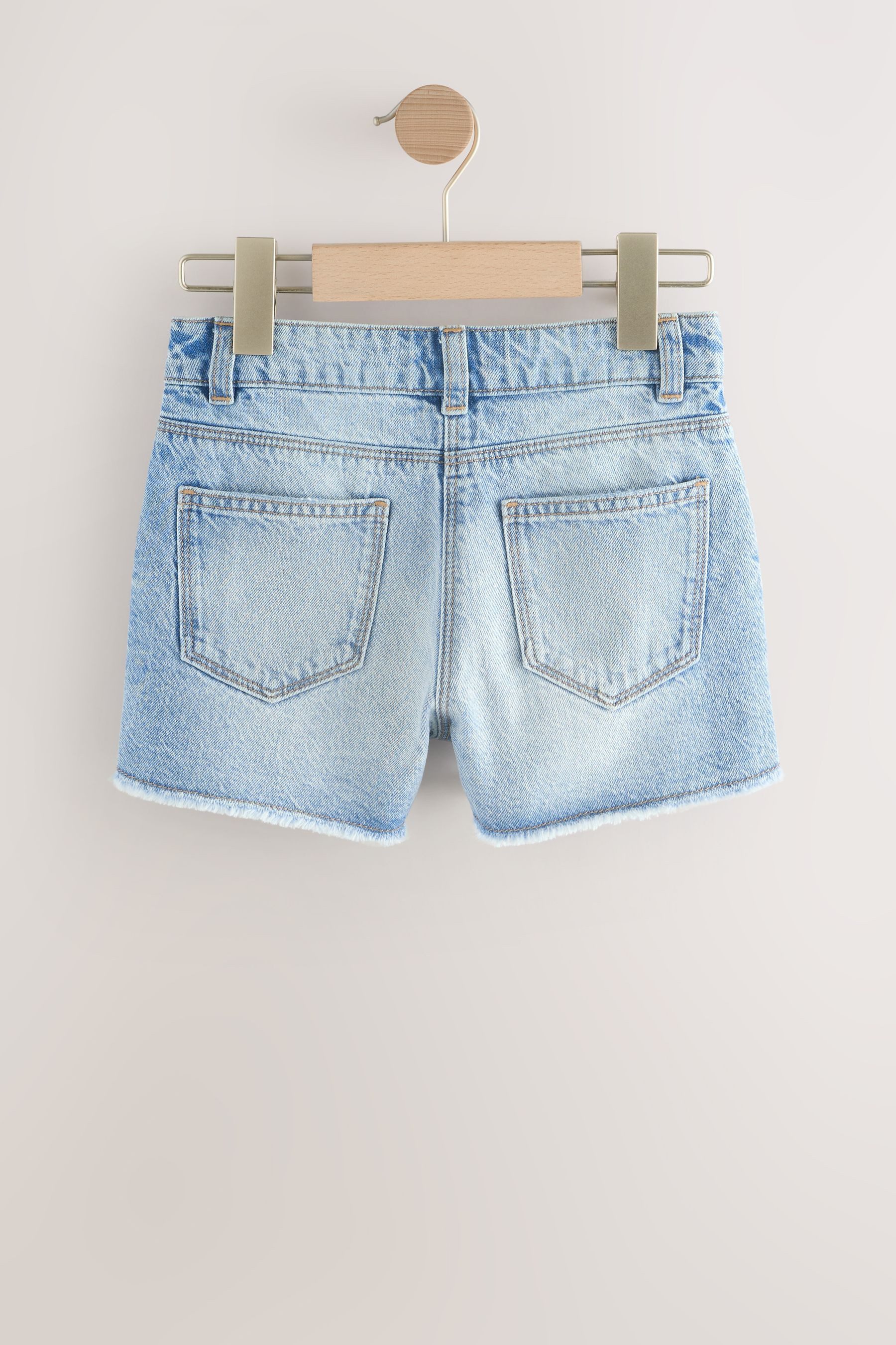 Next Jeansshorts Denim-Shorts mit ausgefranstem Saum, Regular (1-tlg) – Bild 3 von 5