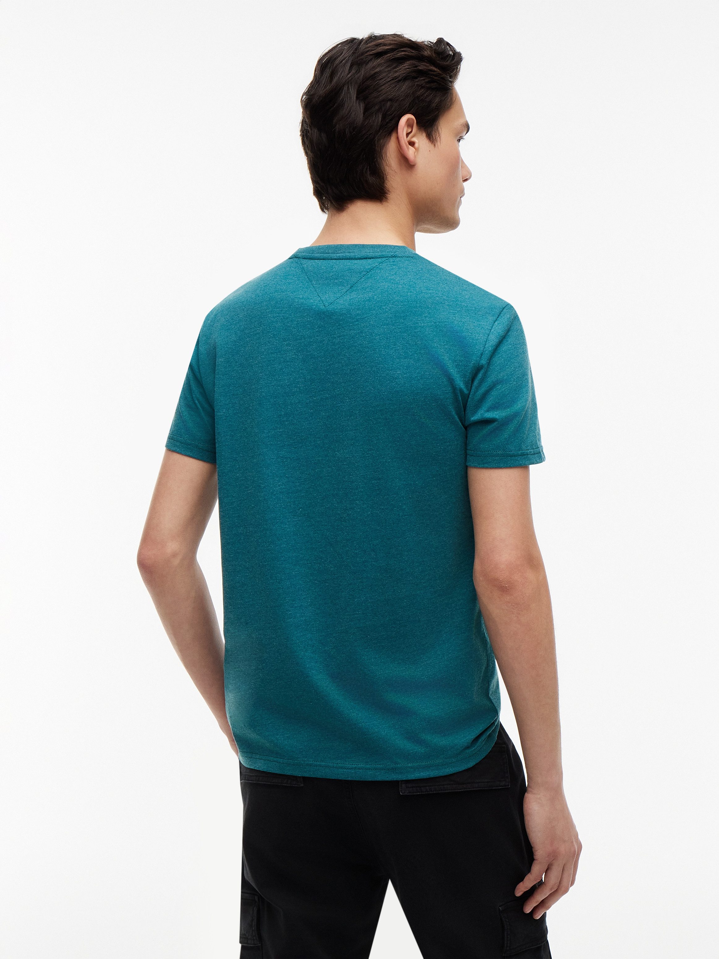 Tommy Jeans T-Shirt TJM XSLIM JASPE HTR TEE EXT Mit Rundhalsausschnitt