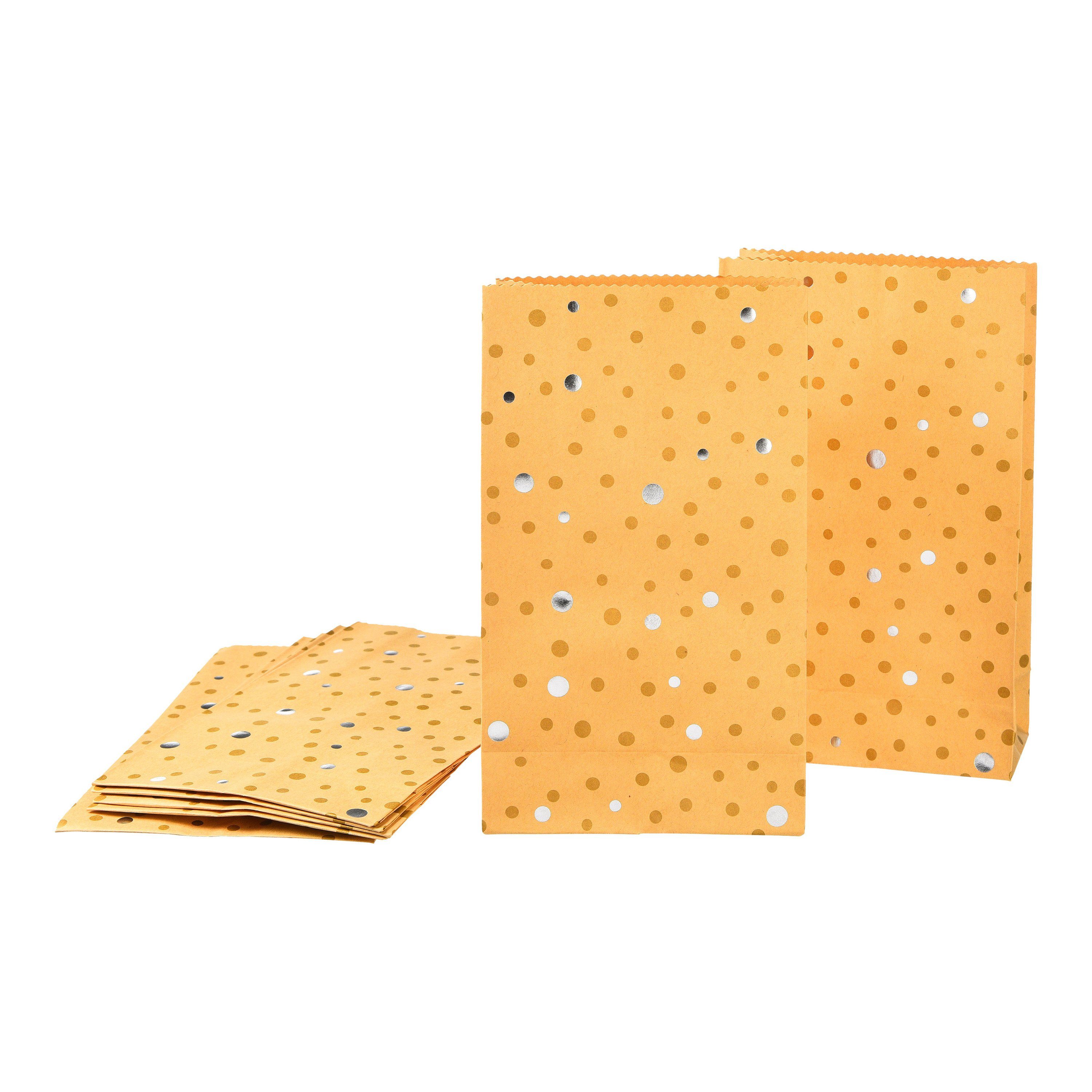 Depot Tragetasche Papiertüten Glamdots Zentimeter B Papiertüten), H Papier, 1x aus (Packung, 13 Zentimeter, 21