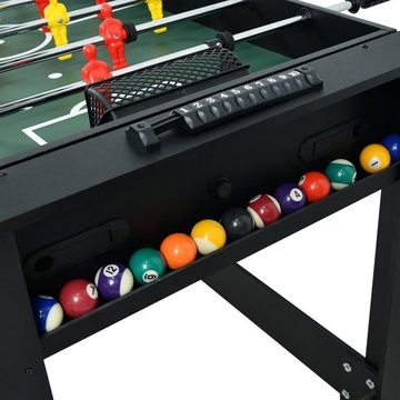 WIN.MAX Multifunktionstisch 2 in 1 Multifunktionstisch Tischkicker Fußballtisch (Set, Spieletisch 2 in 1 Tischkicker&Billard), 2 Game in 1 Spieltisch