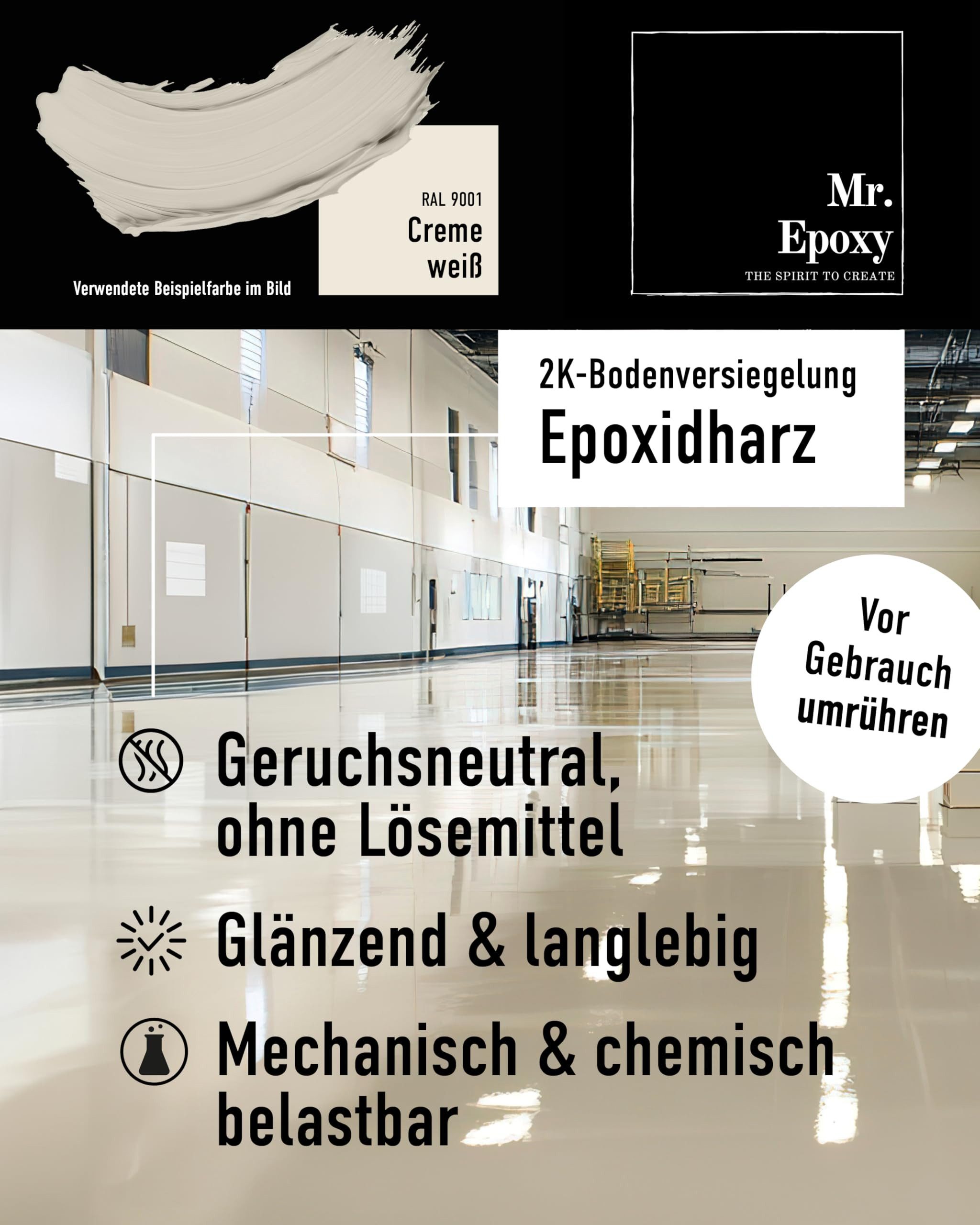 Mr. Epoxy Bodenversiegelung Epoxid-Bodenbeschichtung