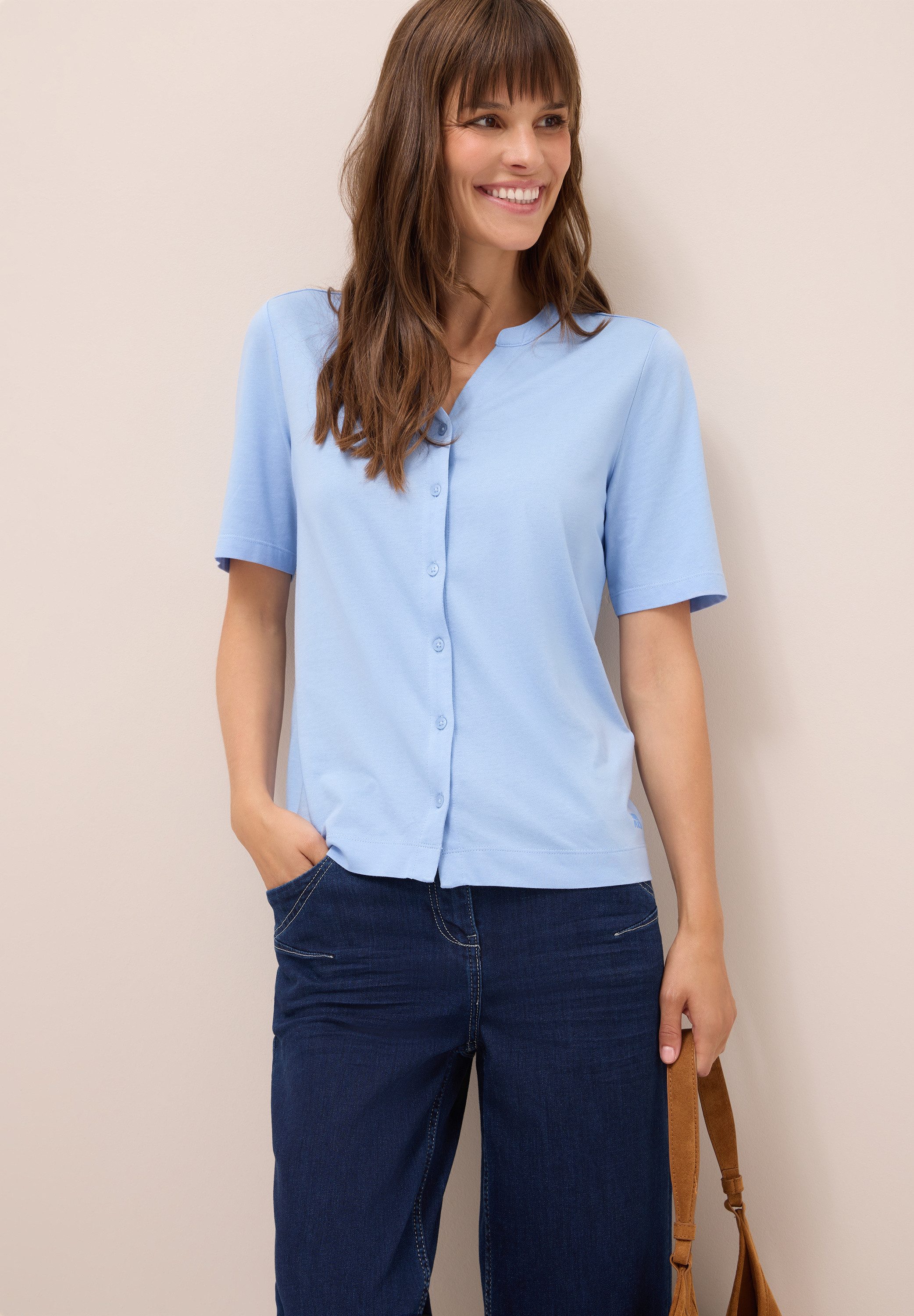 CECIL T-Shirt mit Knopfleiste günstig online kaufen