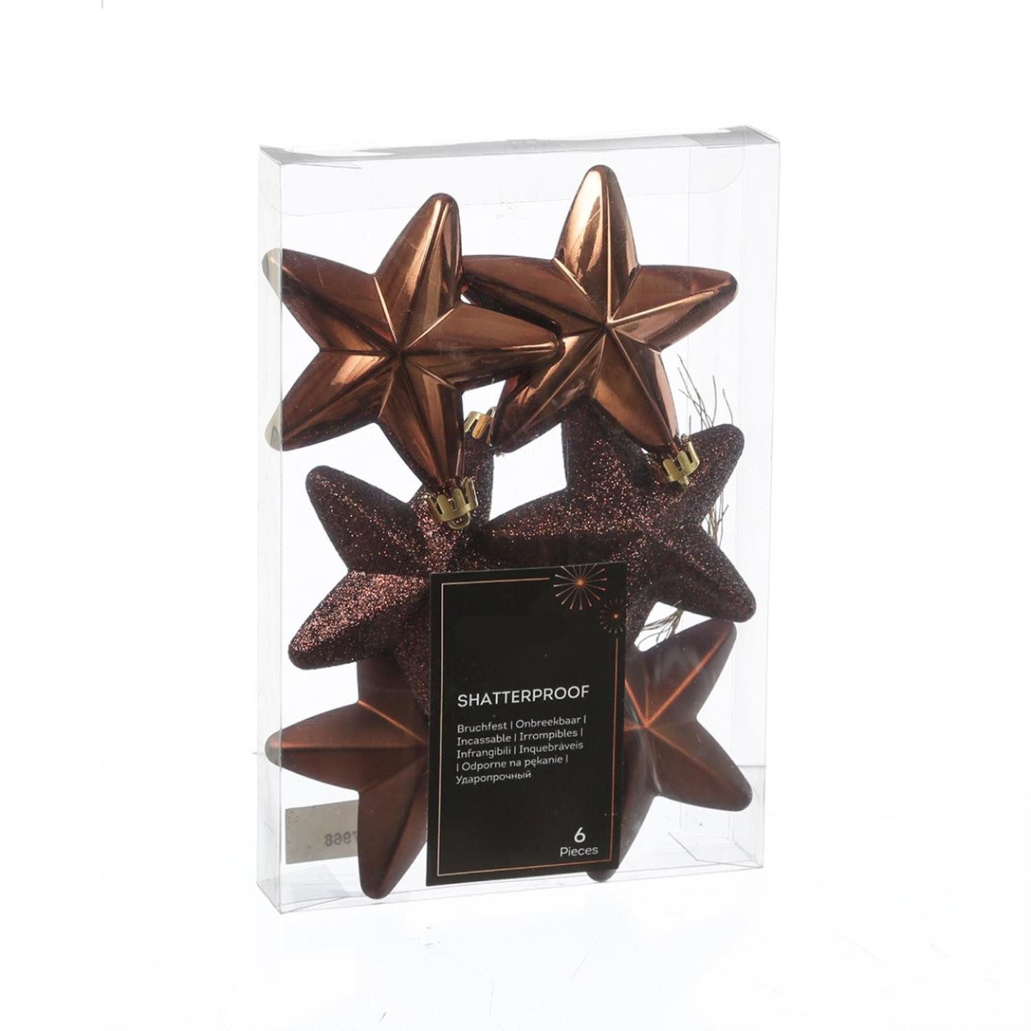 MARELIDA Christbaumschmuck Weihnachtsbaumschmuck Sterne bruchfest glänzend günstig online kaufen