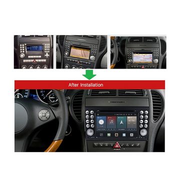 TAFFIO Für Mercedes SLK R171 W171 7" Touch Android Autoradio GPS CarPlay Einbau-Navigationsgerät