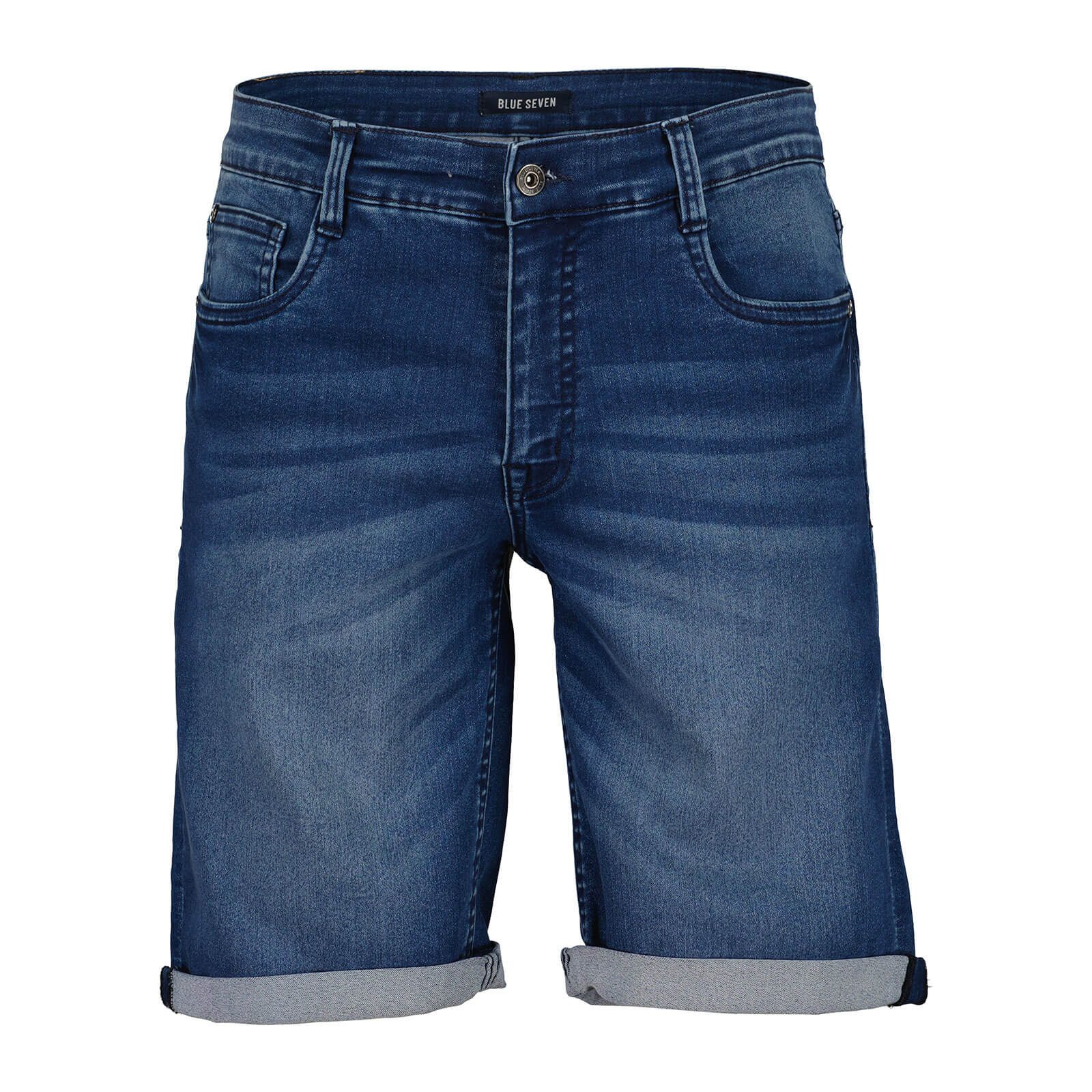 Blue Seven Bermudas 345041 Herren Jog Jeans Bermuda im 5-Pocket-Style - Jeans-Shorts Unifarben
