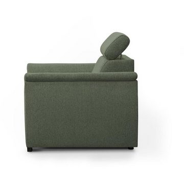 Beautysofa Relaxsessel Madera (modern Lounge Polstersessel mit Wellenfedern), stilvoll Sessel mit verstellbare Kopfstütze