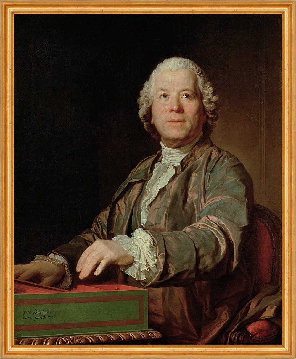 Kunstdruck Christoph Willibald Gluck Joseph Duplessis Deutsch Komponist B A2 0271