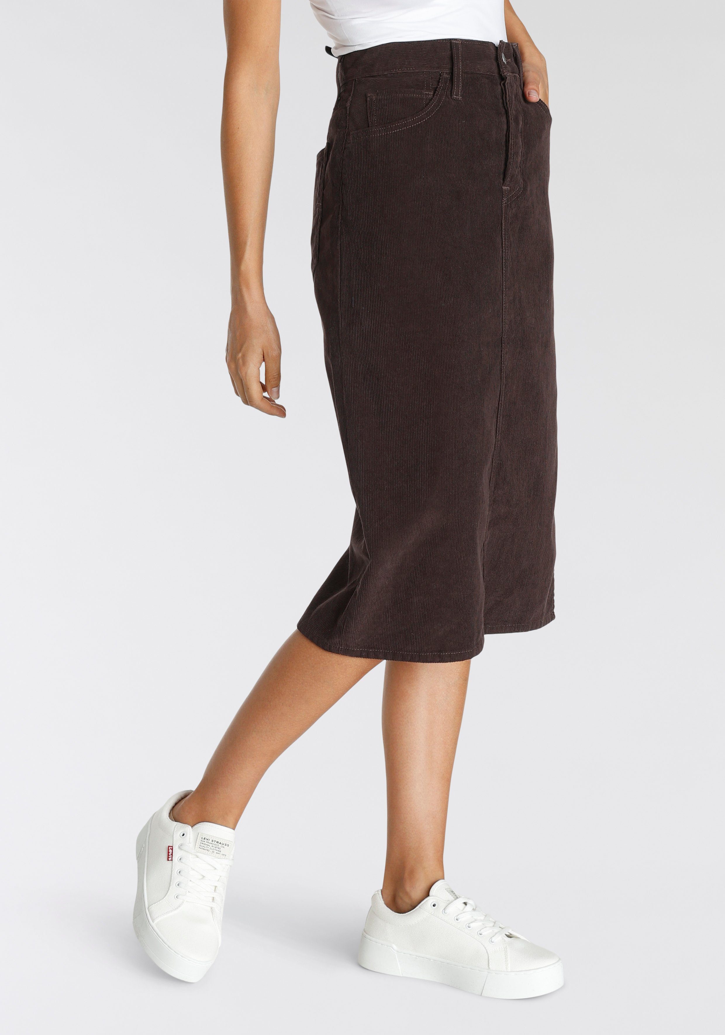 Levi's® Cordrock Side Slit Skirt mole