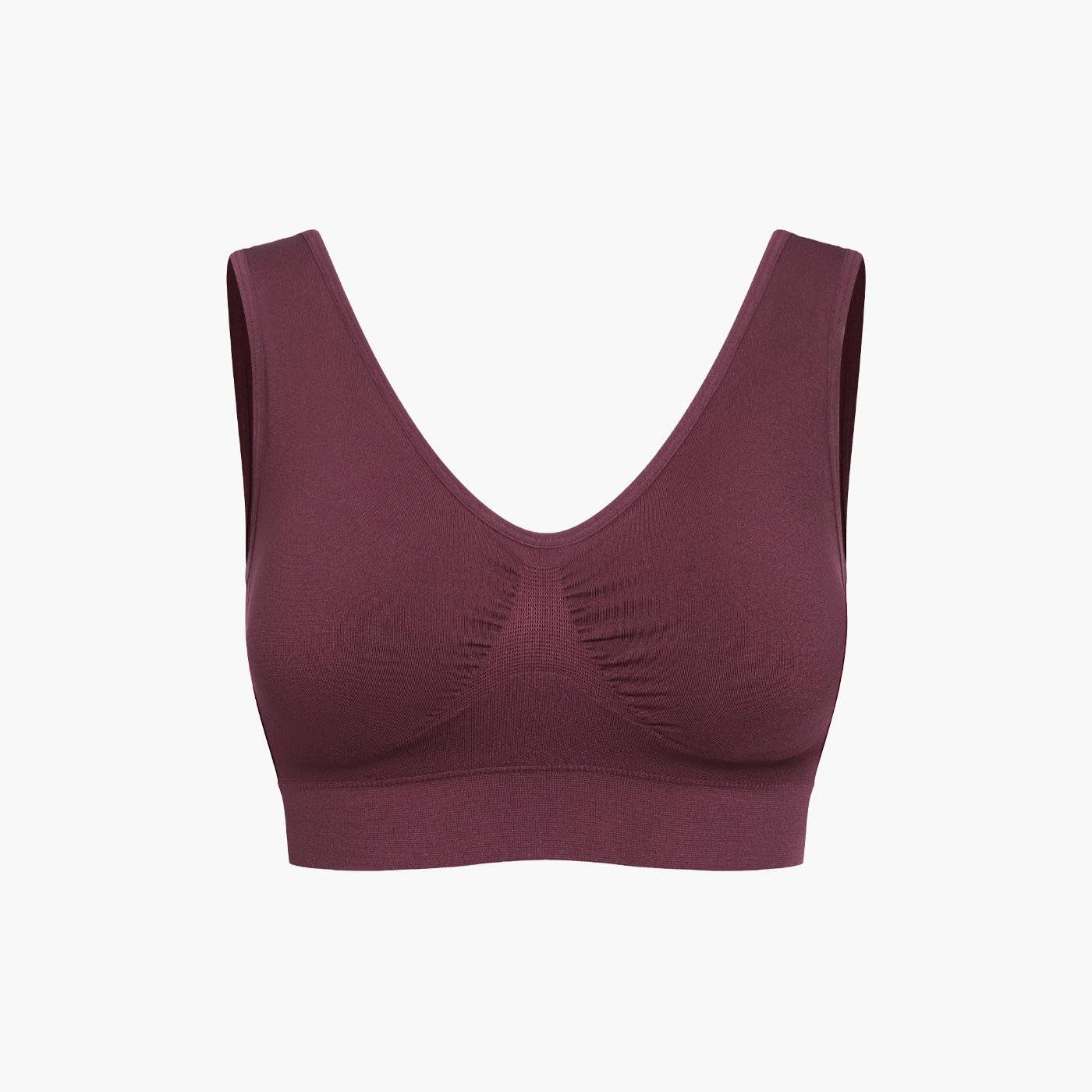 cfab by creamy fabrics Bügelloser BH Comfy Bra-Burgundy-2XL (1-tlg)