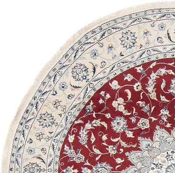 Wollteppich Nain Medaillon Rosso 300 x 300 cm, morgenland, rund, Höhe: 10 mm, Unikat mit Zertifikat