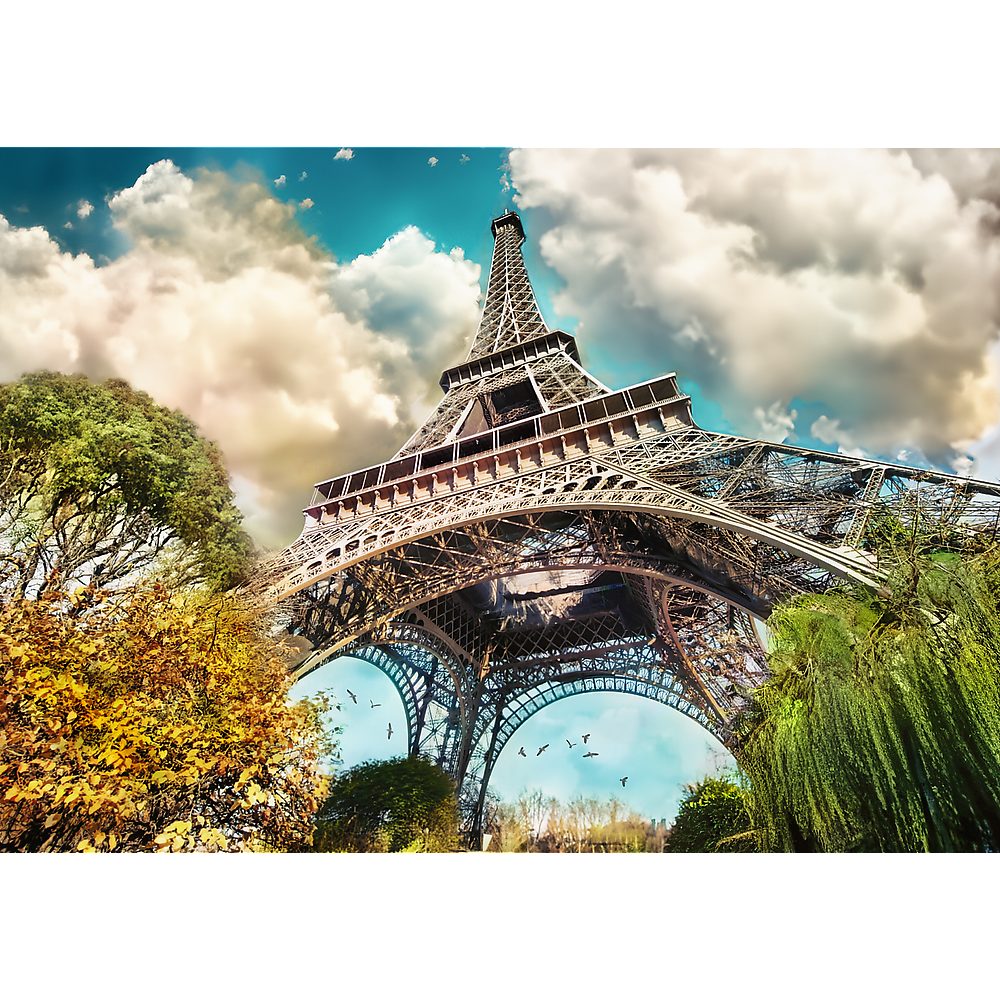 Trefl Puzzle Trefl, Eiffelturm Paris, 1000 Teile Premium Plus Puzzle, 1000 Puzzleteile