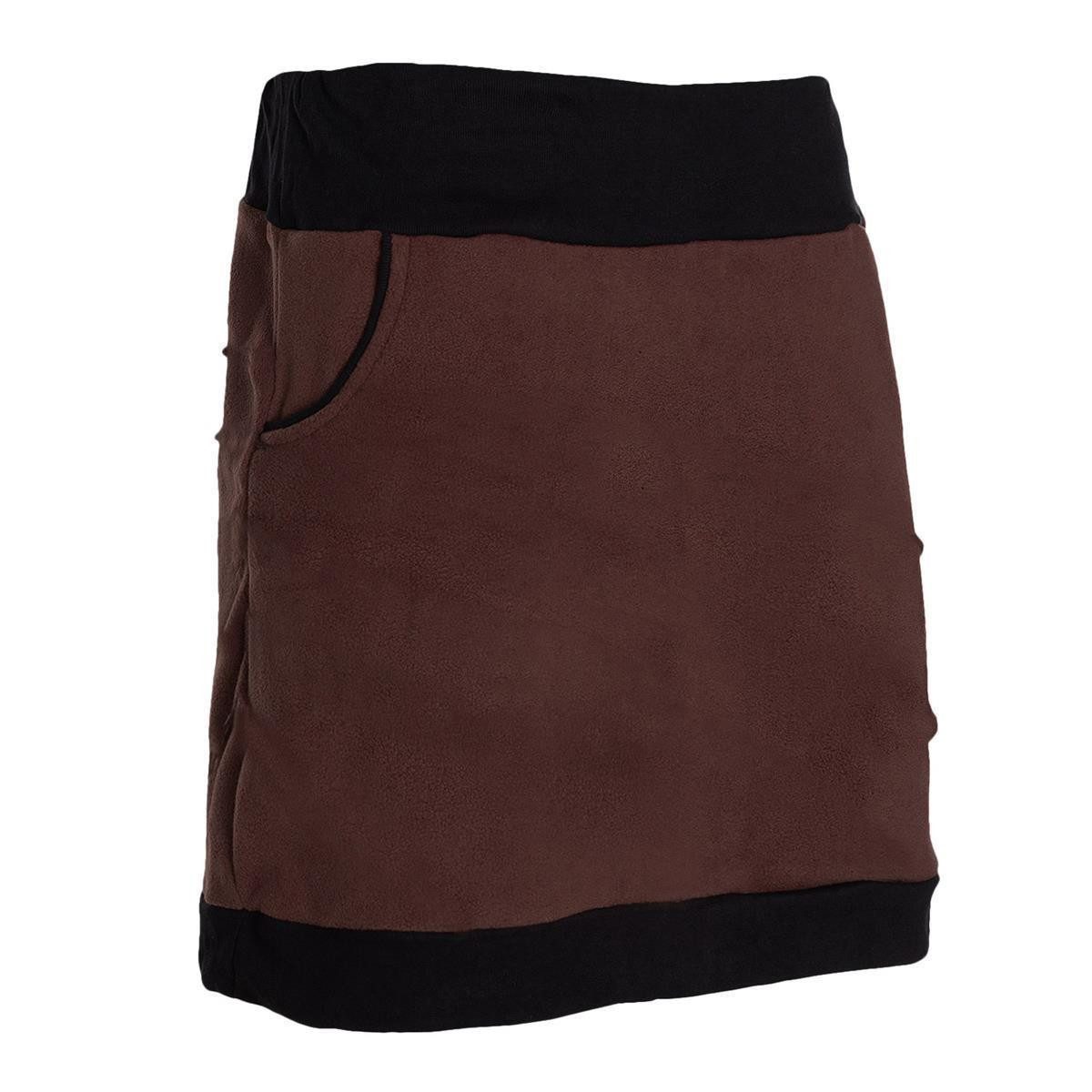 Vishes Minirock Thermorock warmer Damen Winterrock kurz Minirock aus ECO-Fleece Hippie, Retro Style – Bild 5 von 5