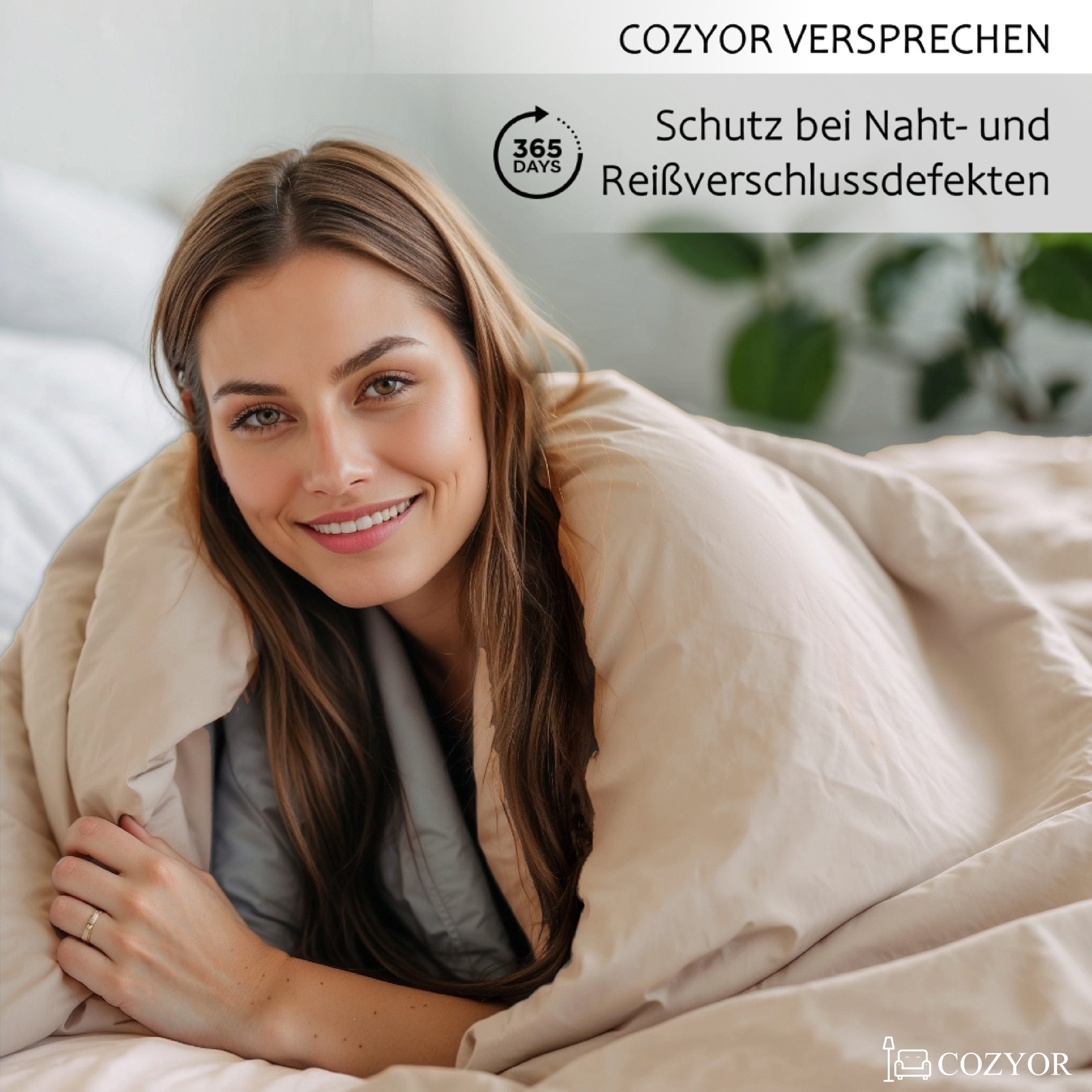 Cozyor Bettwäsche Allergiker Bettwäsche extra weich, 135x200 155x200 155x220 200x200, Mikrofaser, 2 teilig, allergikerfreundlich