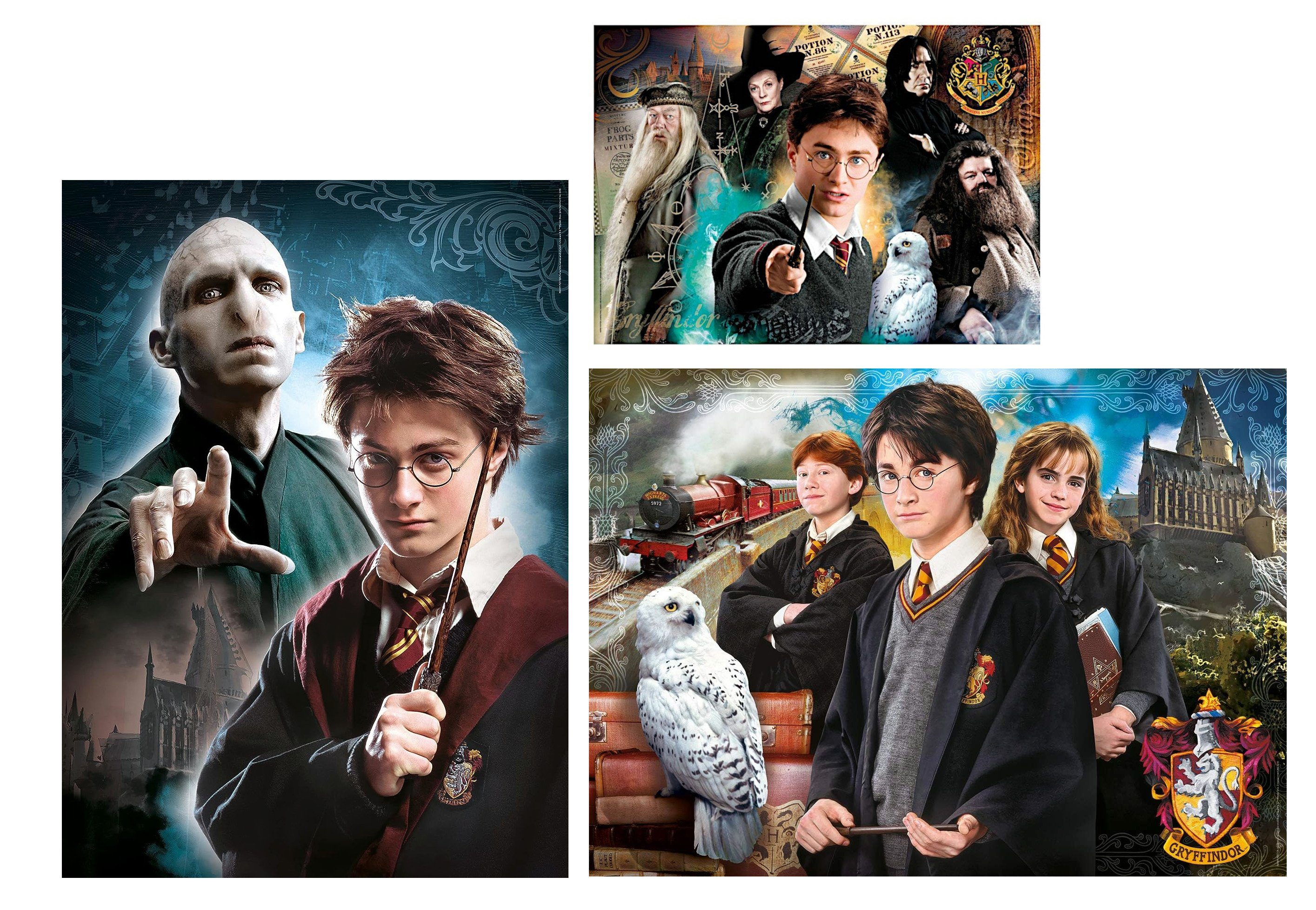 Clementoni® Puzzle Harry Potter (1x 500 Teile, 2x 1000 Teile), 2500 Puzzlet günstig online kaufen