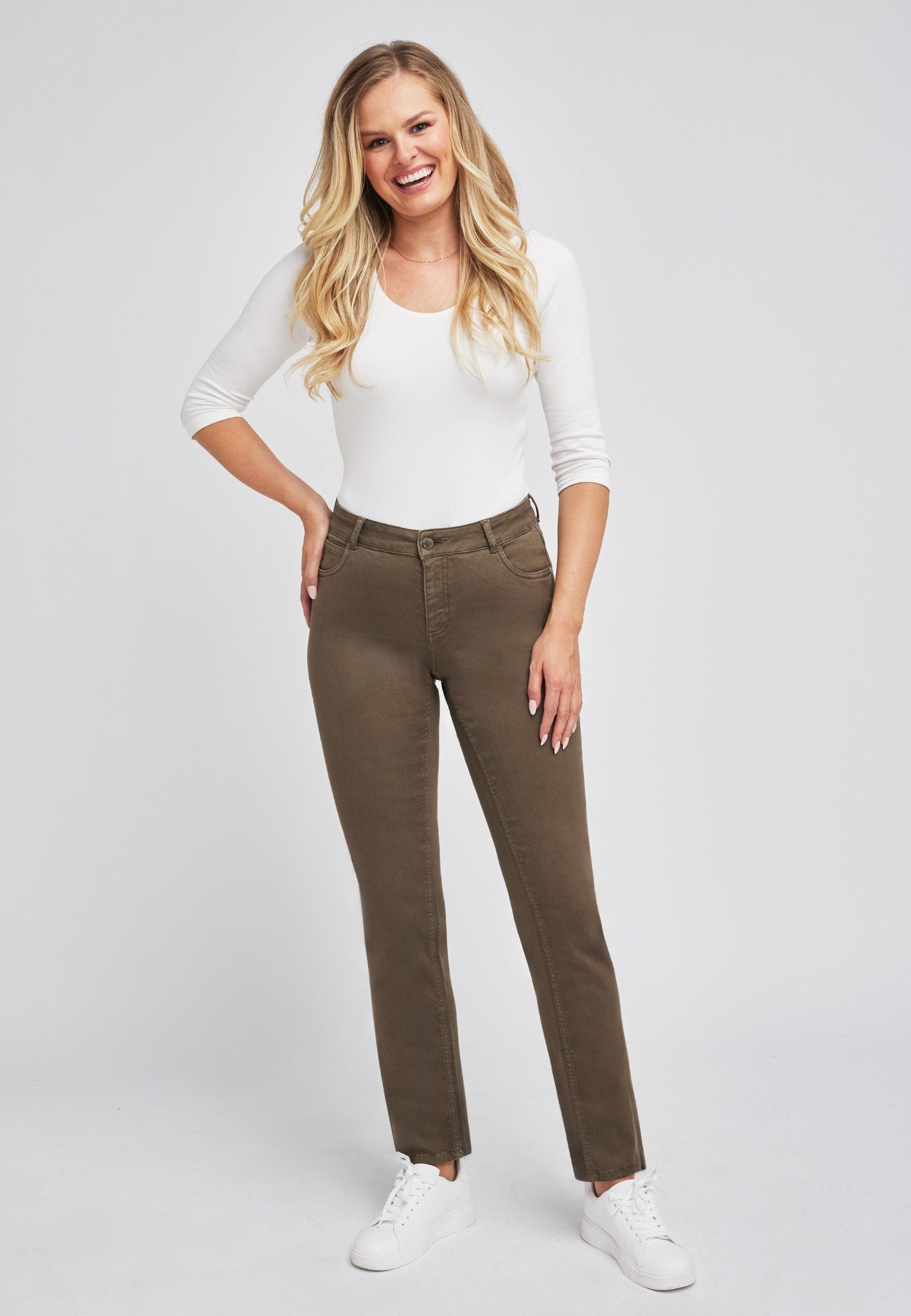 wonderjeans Slim-fit-Jeans Classic Klassischer gerader Schnitt günstig online kaufen