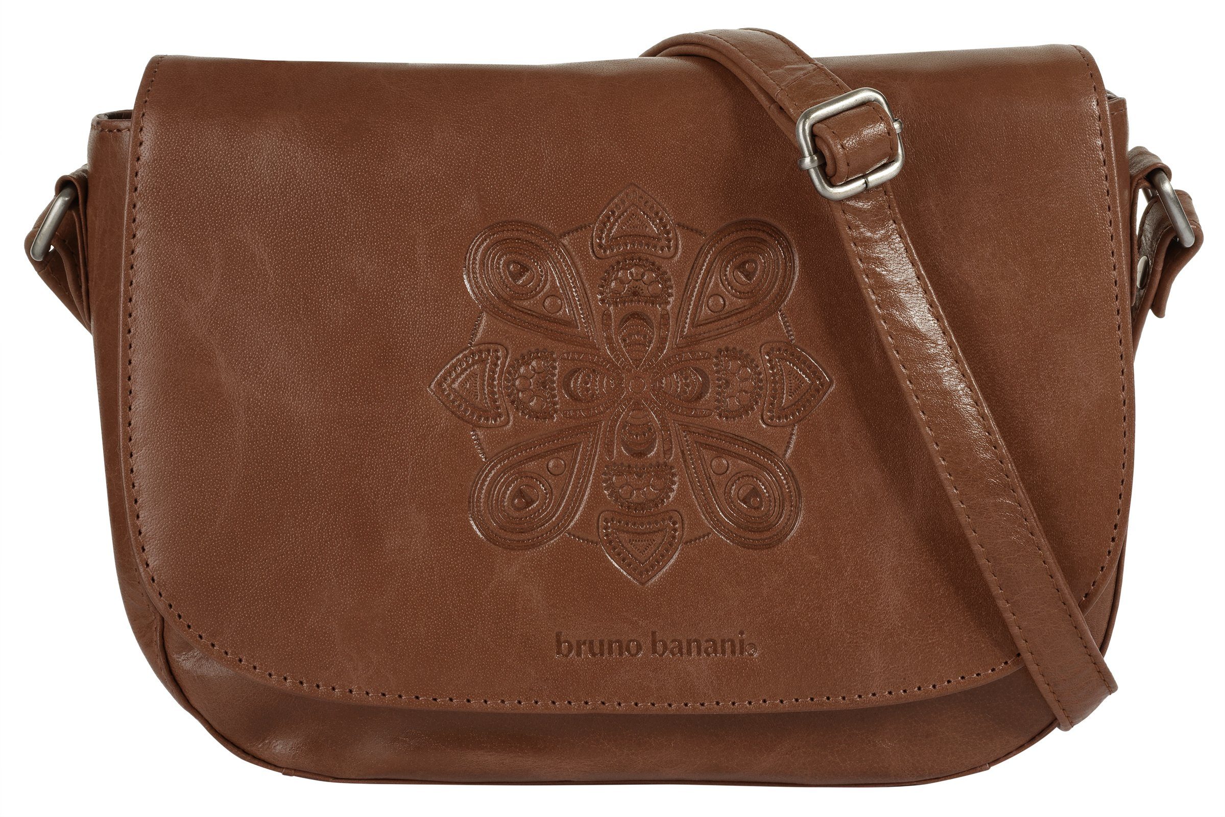 Bruno Banani Umhängetasche Mandala, echt Leder