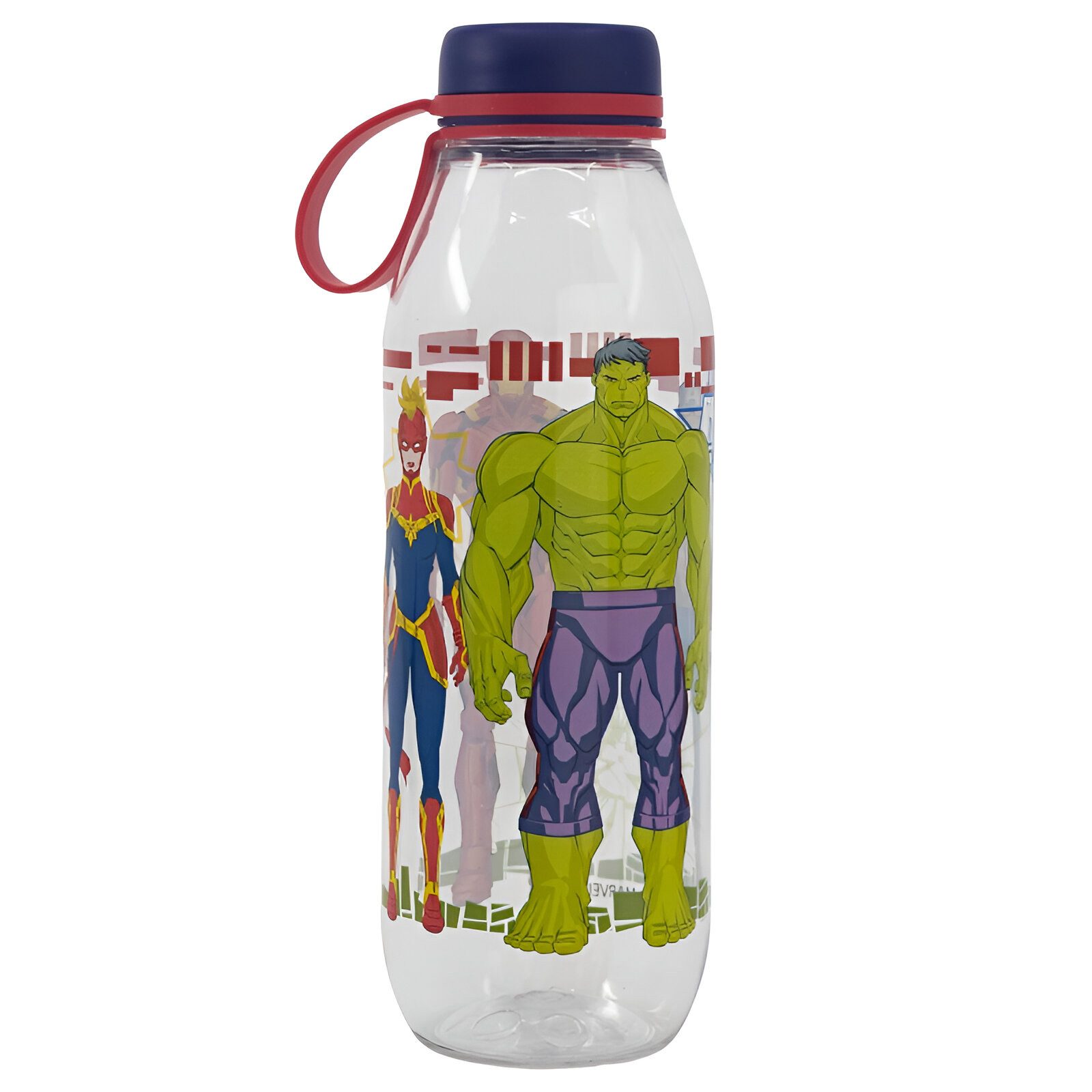 MARVEL Trinkflasche Marvel Avengers Wasserflasche Flasche 650 ml Iron Man Hulk