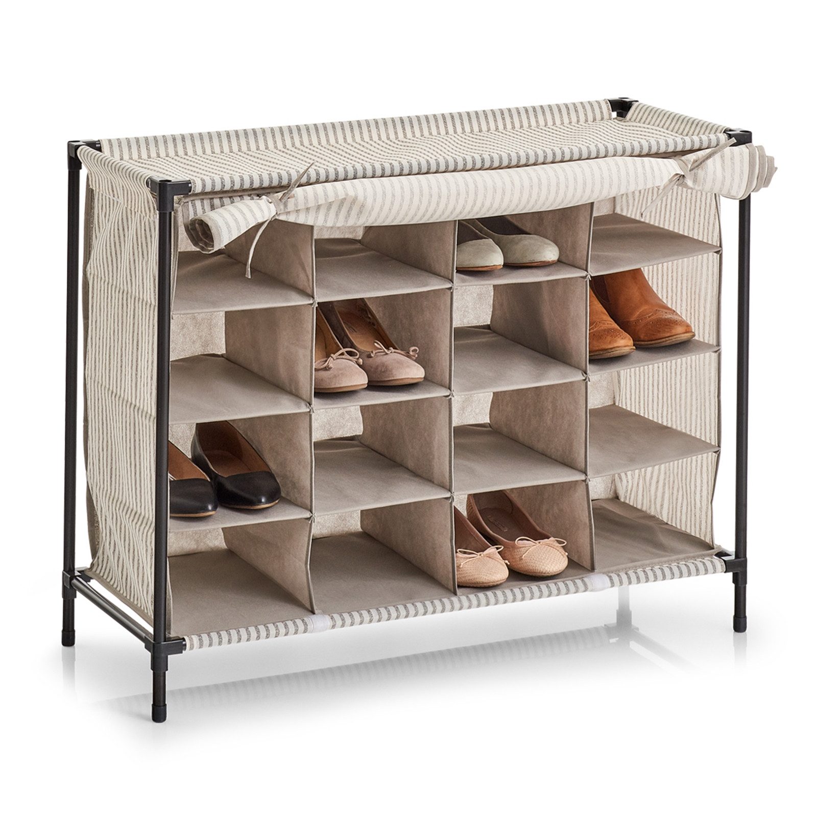 HTI-Living Schuhregal Schuhregal mit 16 Fächern, Stück, Stoffregal
