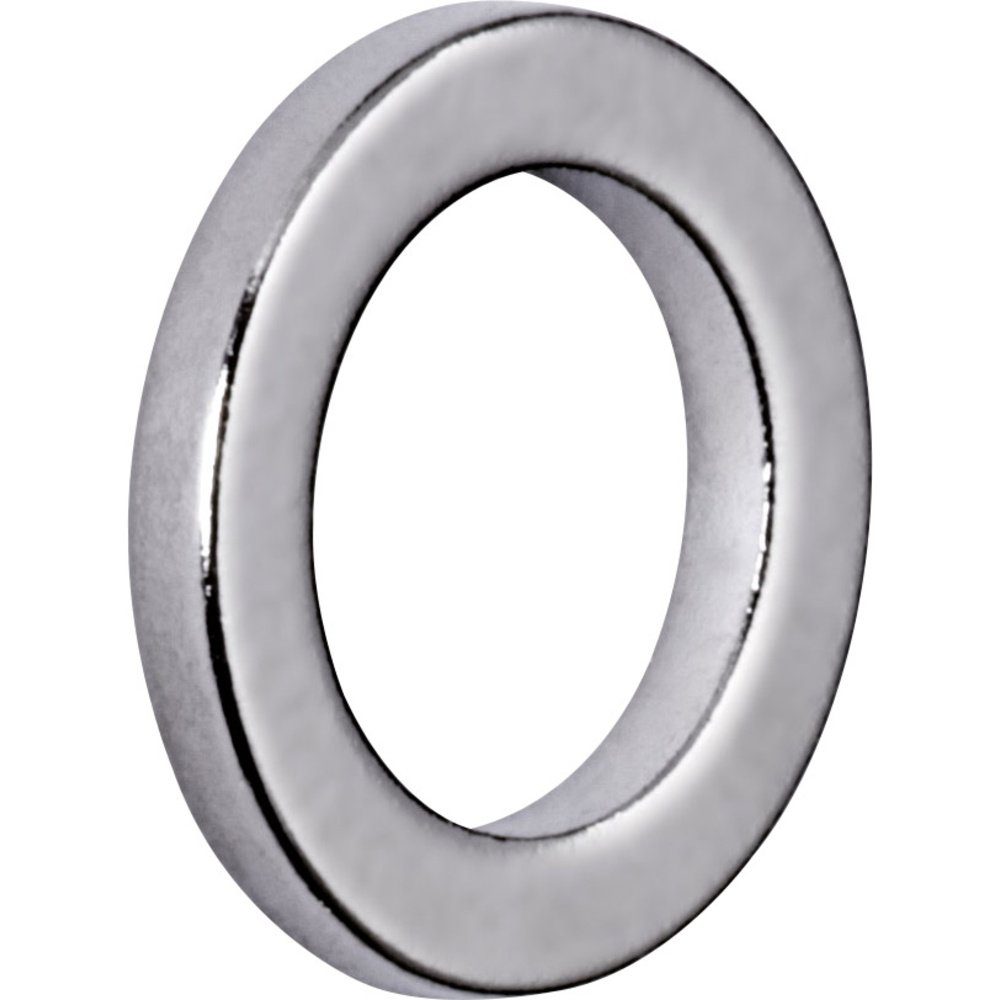 Thumbnail - Maul Magnet Maul Neodym Magnet (x H) 12 mm x 1.5 mm Ring Silber 10 St. 6168396