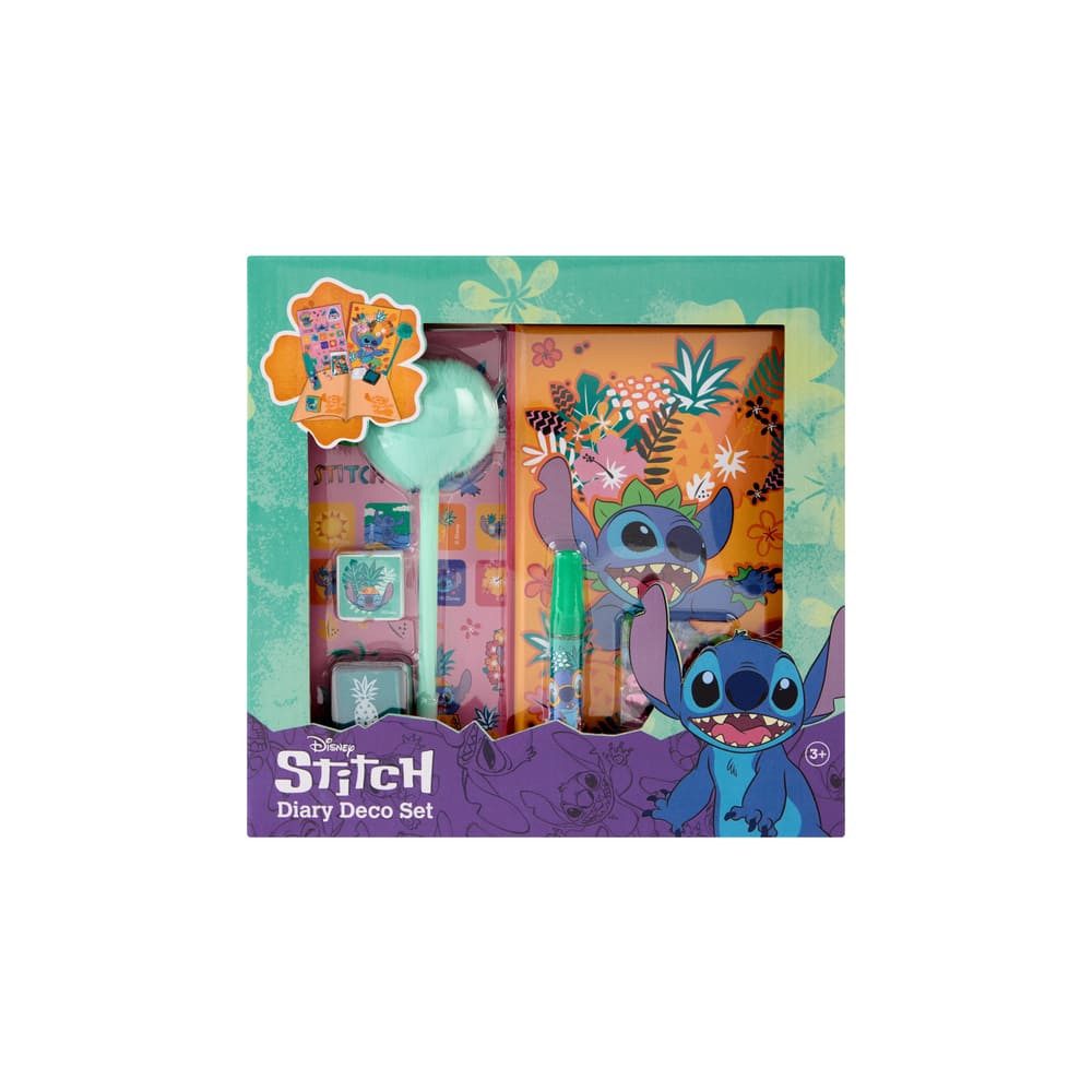 Canenco Tagebuch Stitch - Tagebuch - mit Pompom Stift