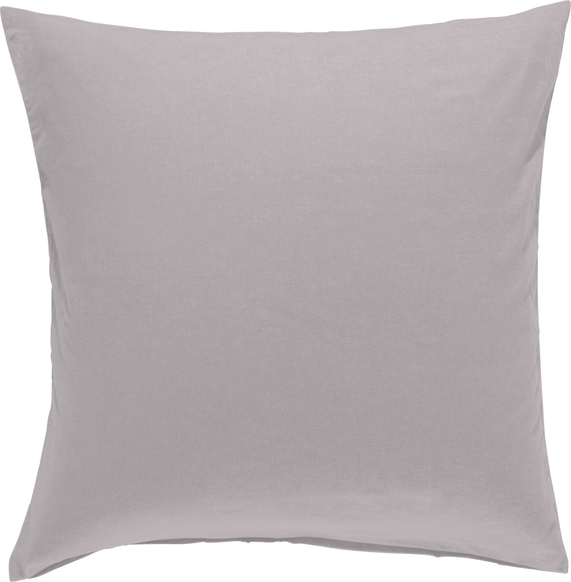 Erwin Müller Kissenbezug Kuschelkissenbezug "Nördlingen", Flanell Uni