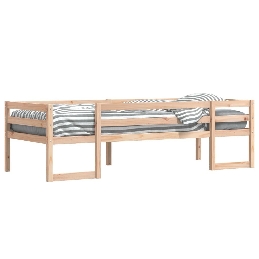 vidaXL Bett Kinderbett 75x190 cm Massivholz Kiefer