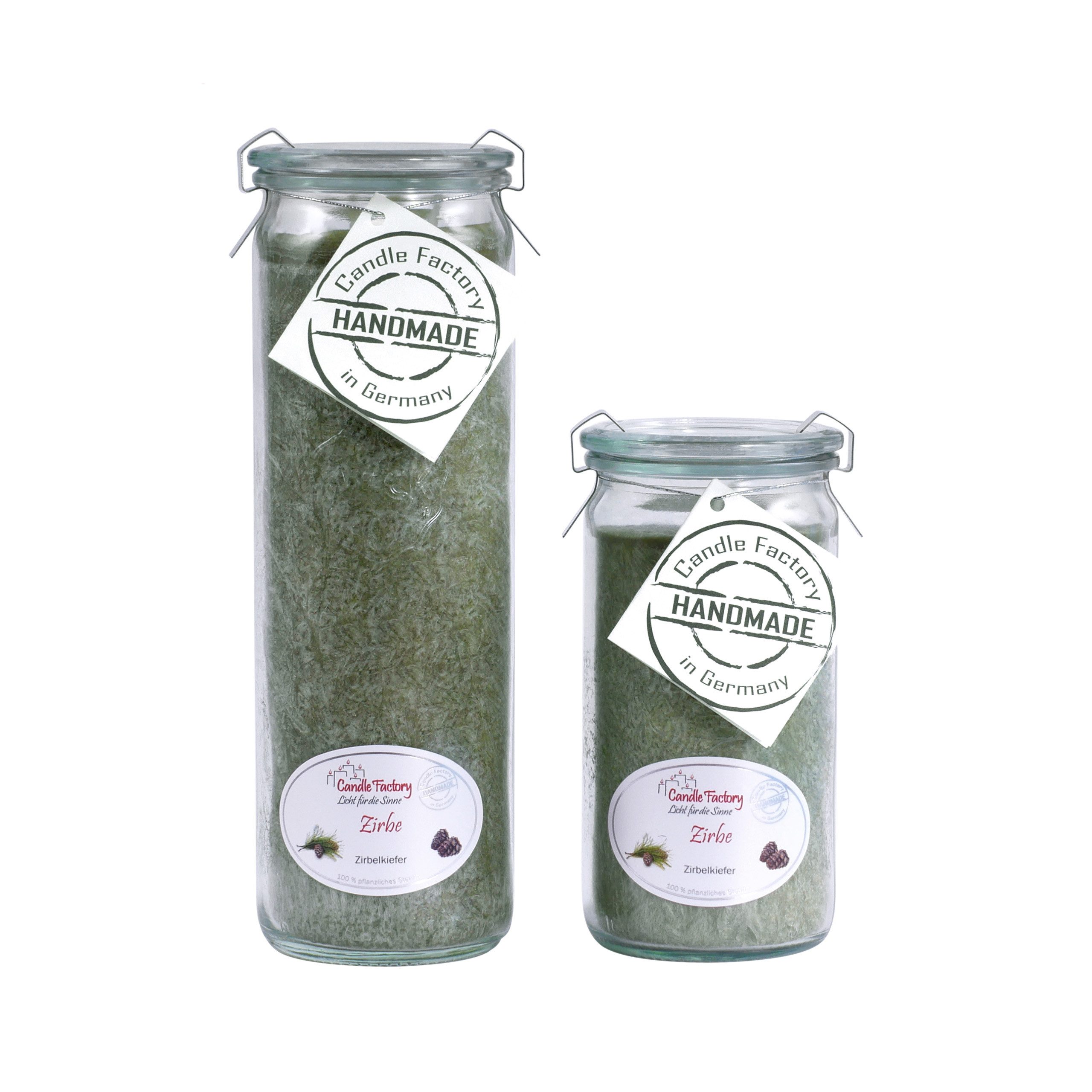 Candle Factory Duftkerze Candle Factory Kerzen-Set Zirbe Big + Mini Jumbo Duftkerze