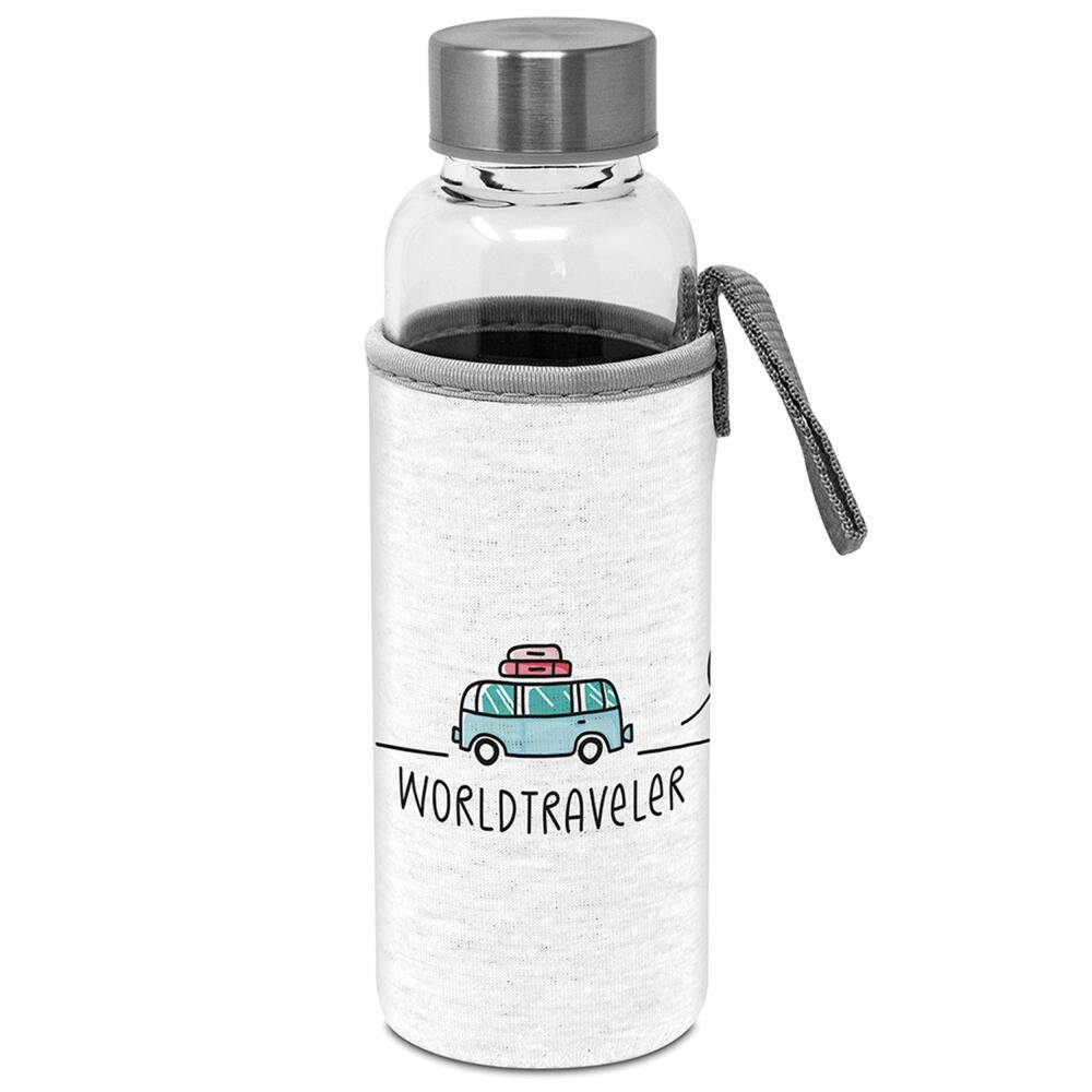 PPD Trinkflasche Glass Bottle Worldtraveler 350 ml