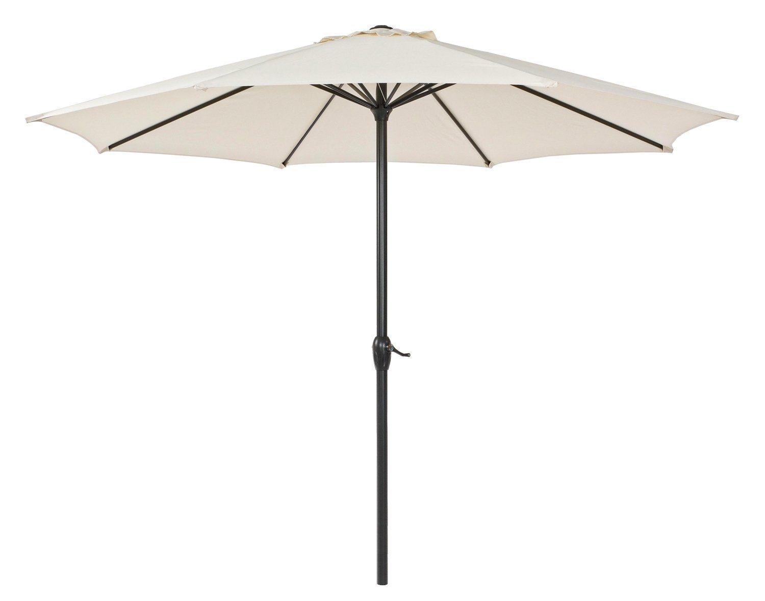 Bizzotto Sonnenschirm KALIFE, Beige, Ø 300 cm, Aluminium, Kippfunktion, Polyesterschirm, ohne Schirmständer