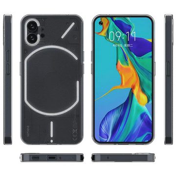 CoolGadget Handyhülle Transparent Ultra Slim Case für Nothing Phone 1 6,55 Zoll, Silikon Hülle Dünne Schutzhülle für Nothing Phone (1) Hülle