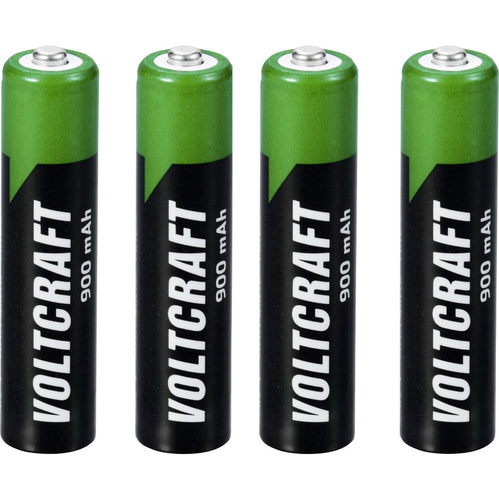 VOLTCRAFT VC-16026040 Micro (AAA)-Akku NiMH 900 mAh 1.2 V 4 St. Batterie