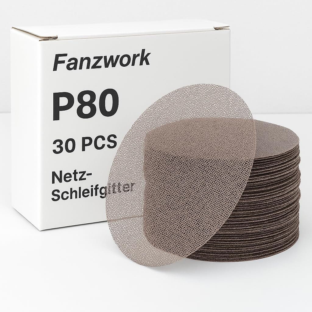 Fanzwork Schleifpapier Schleifgitter Set P80