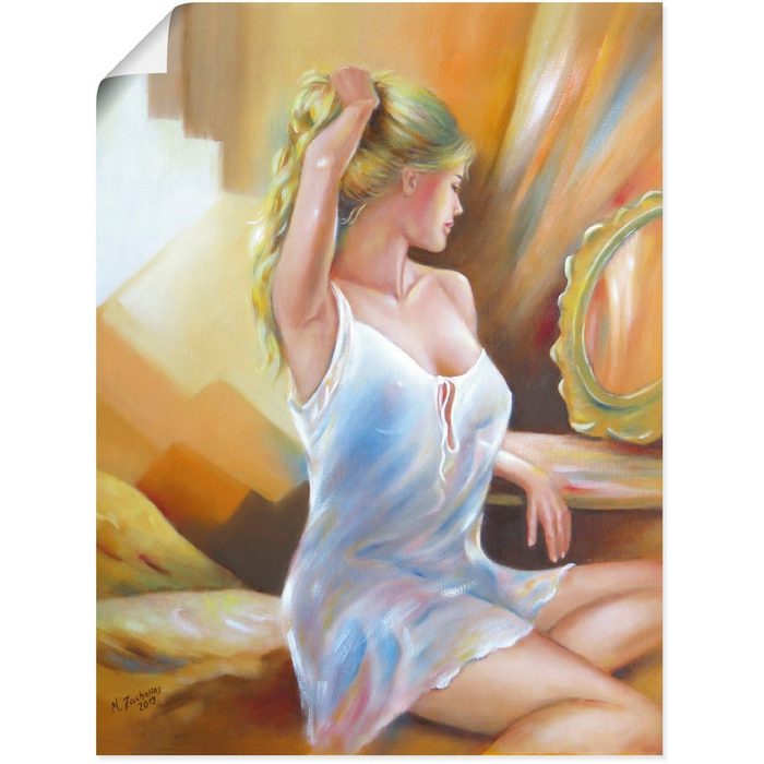Artland Wandbild Sexy Frau am Spiegel Erotische Bilder (1 St) als Alubild Leinwandbild Wandaufkleber oder Poster in versch. Größen ZR11137