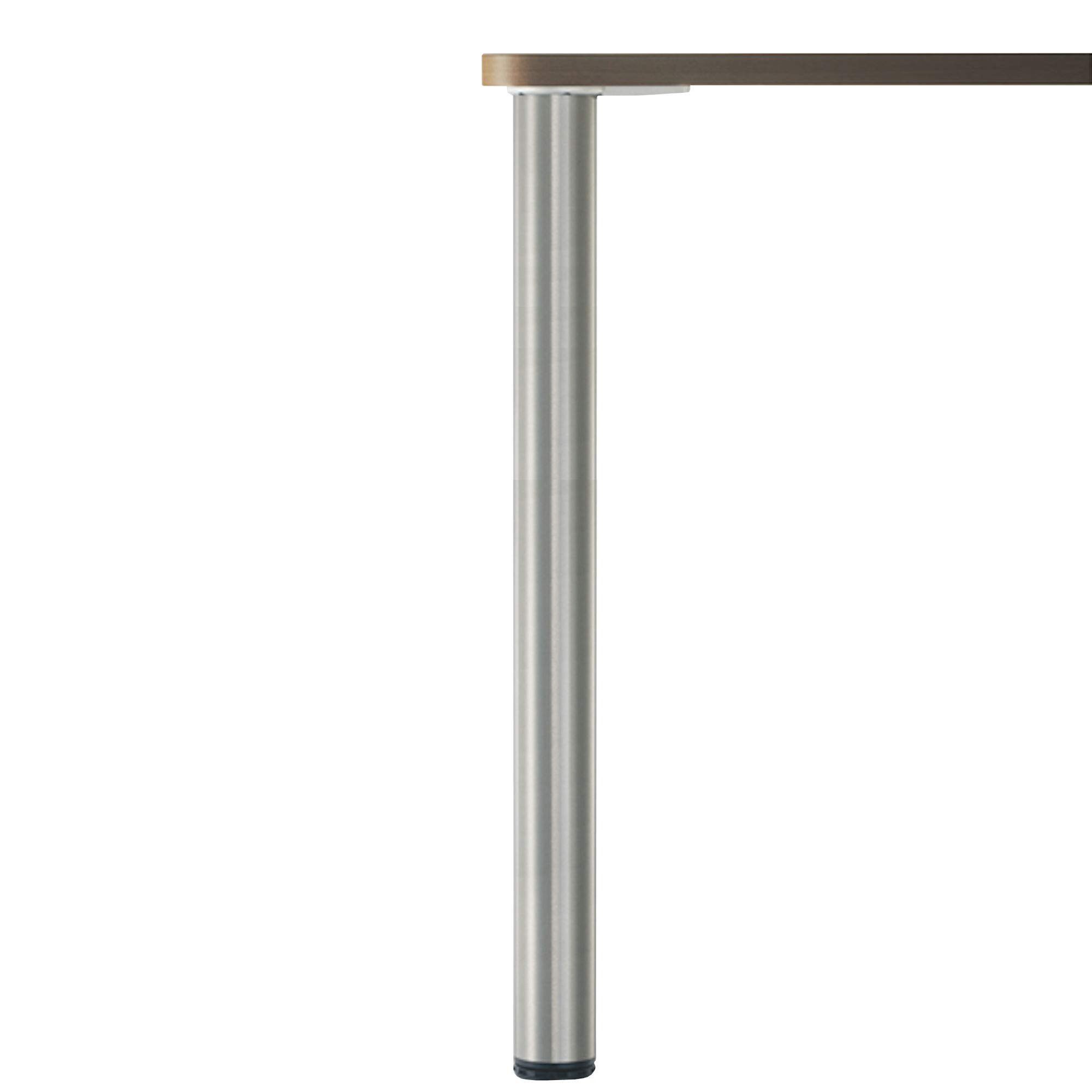 SO-TECH® Tischbein 4er Set Tischbeine Ø 60 mm Chrom Höhe 820 mm
