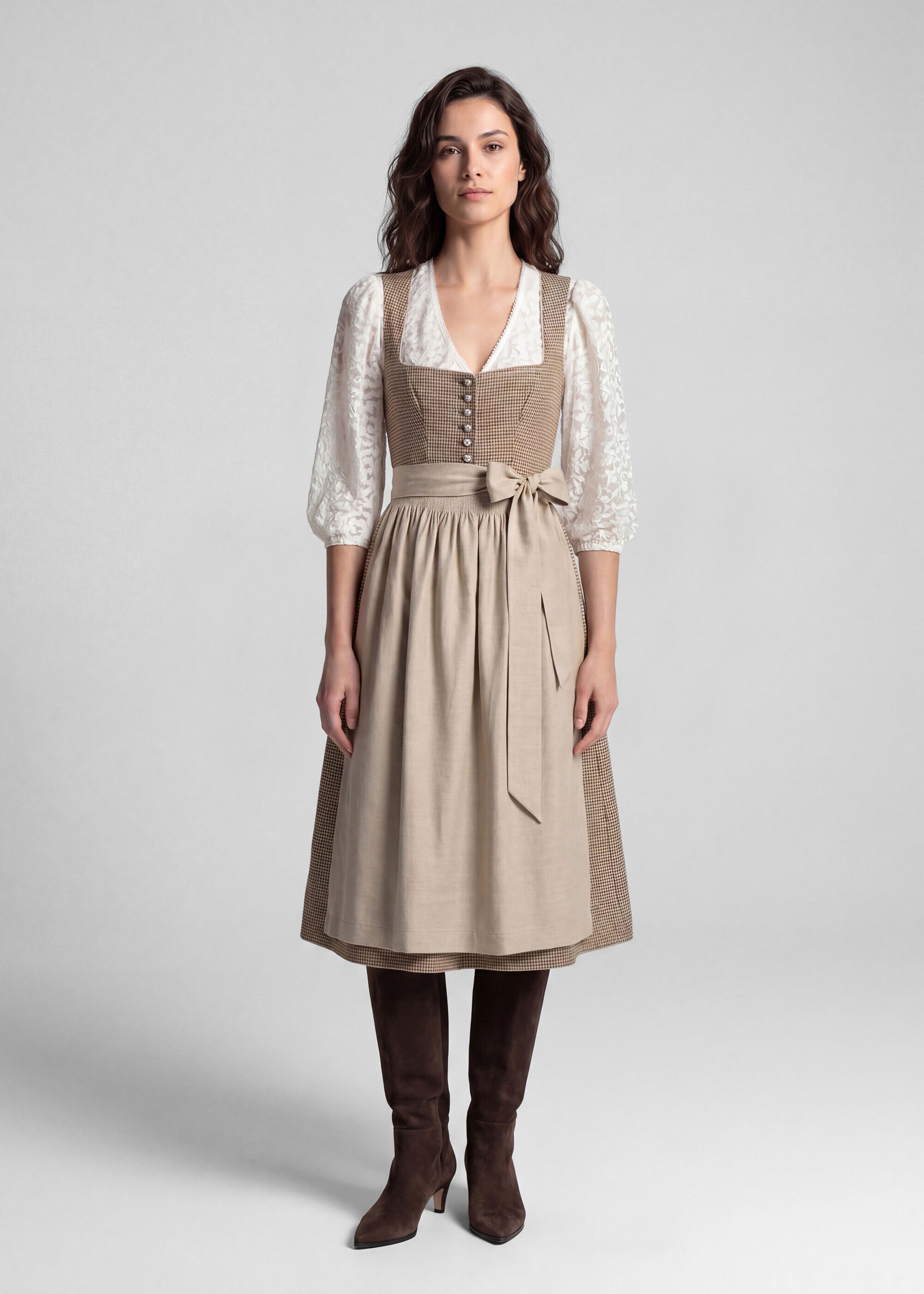 Spieth & Wensky Dirndl Kordia (1-tlg) mit dekorativer Schürze