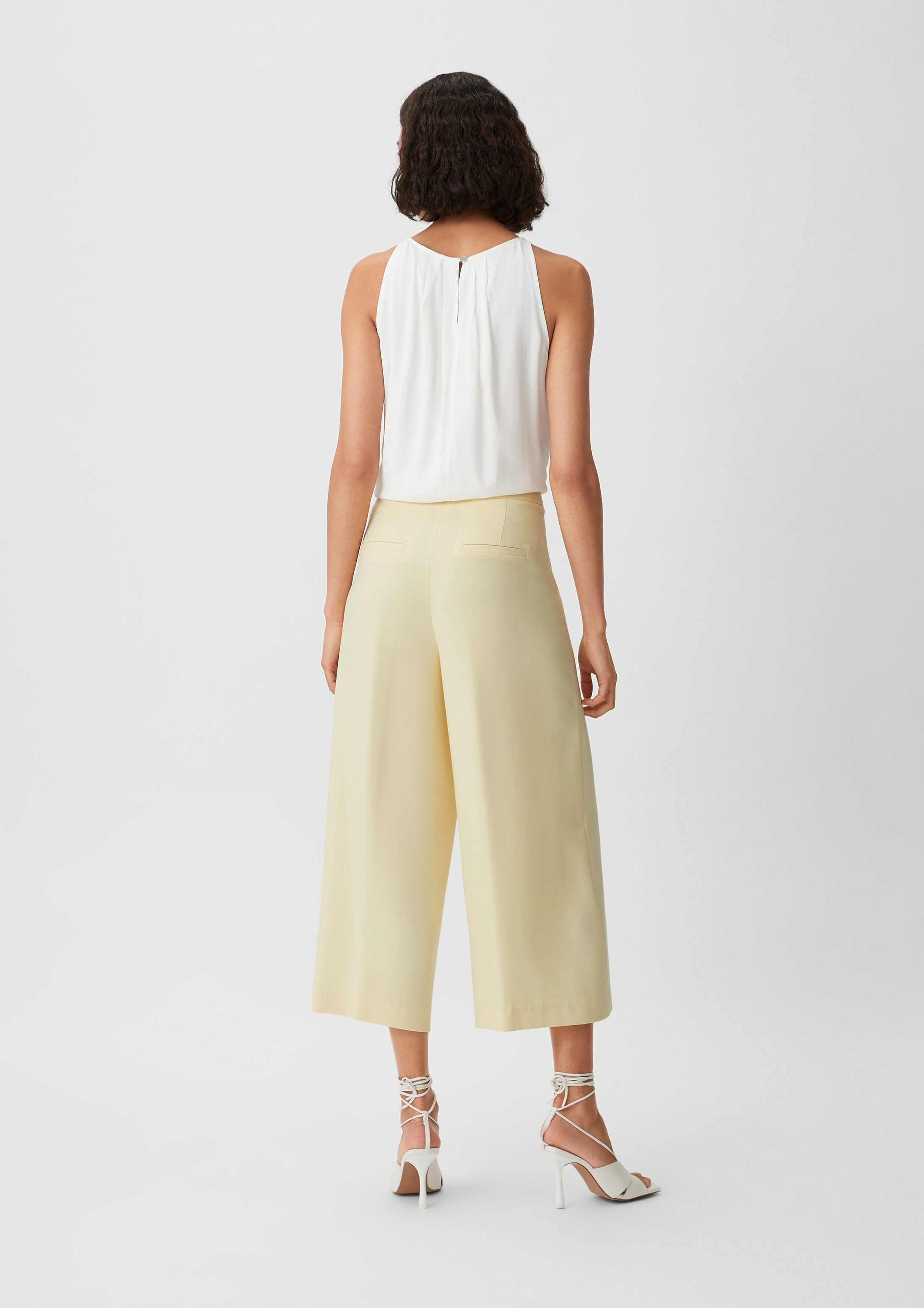 comma Culotte Hose Loose: Culotte aus Viskosemix