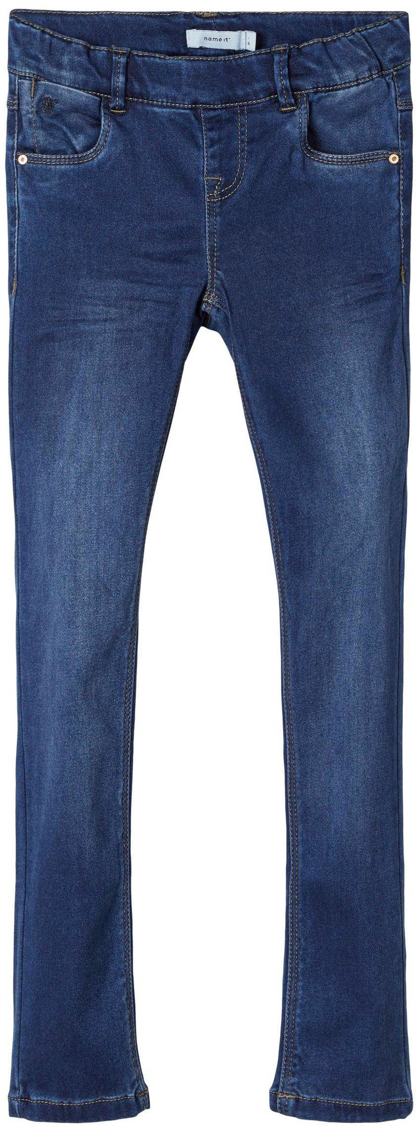 Name It Jeansjeggings LEGGINGS – Extraeng mit hohem Komfort und Gürtelschlaufen unifarben, casual, extraeng, Denim/Jeans