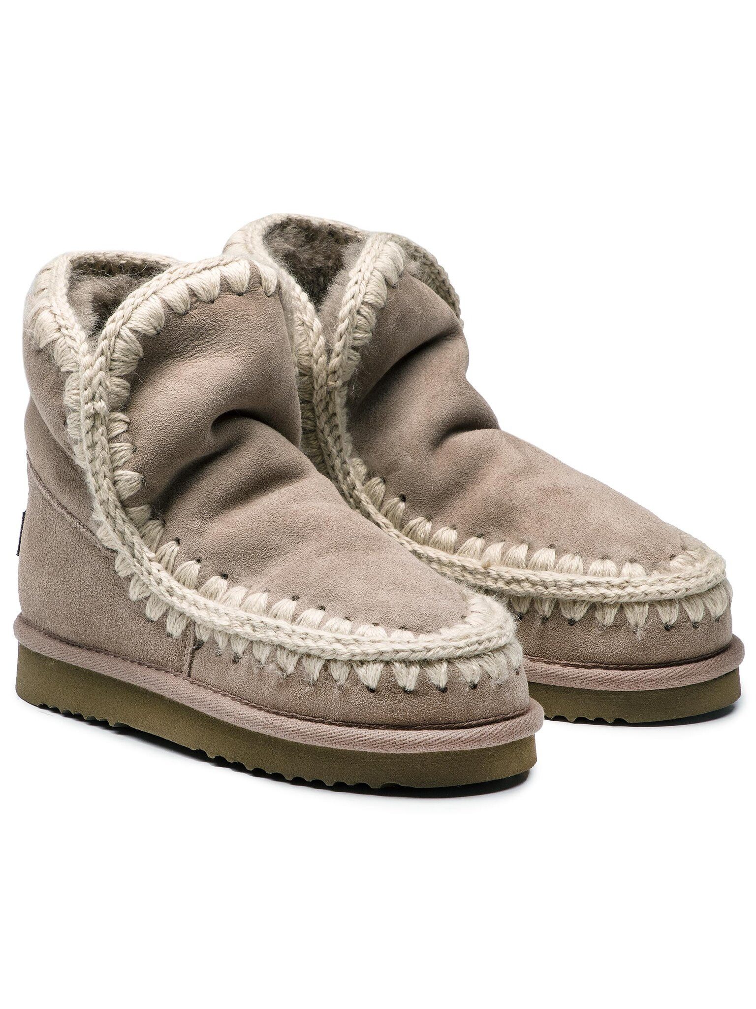 MOU Mou Damen Schneestiefel MOU-Eskimo18 Beige Winterstiefel günstig online kaufen
